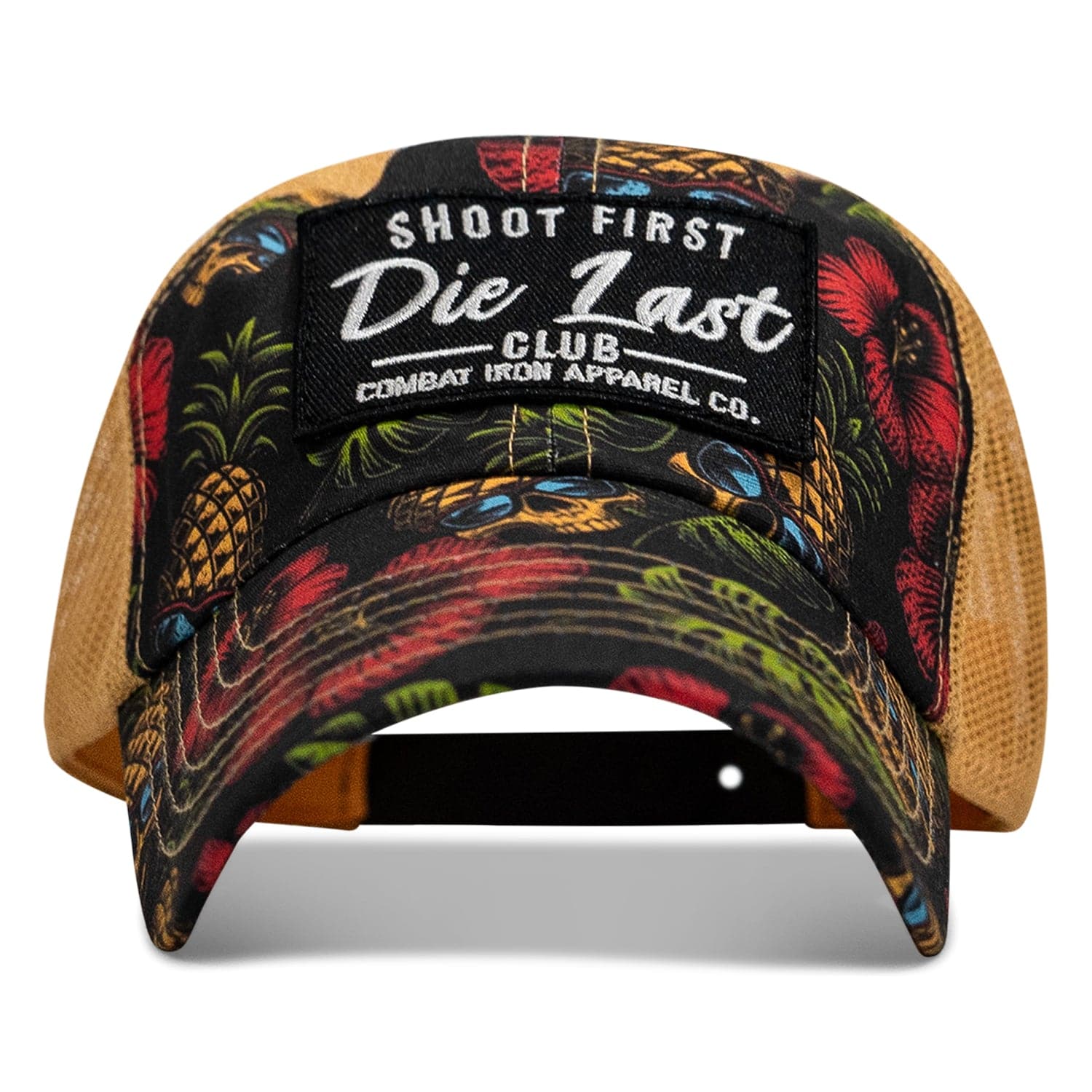 Shoot First. Die Last. Club Patch Tactical Ripstop Mesh Snapback Hat - Image 9