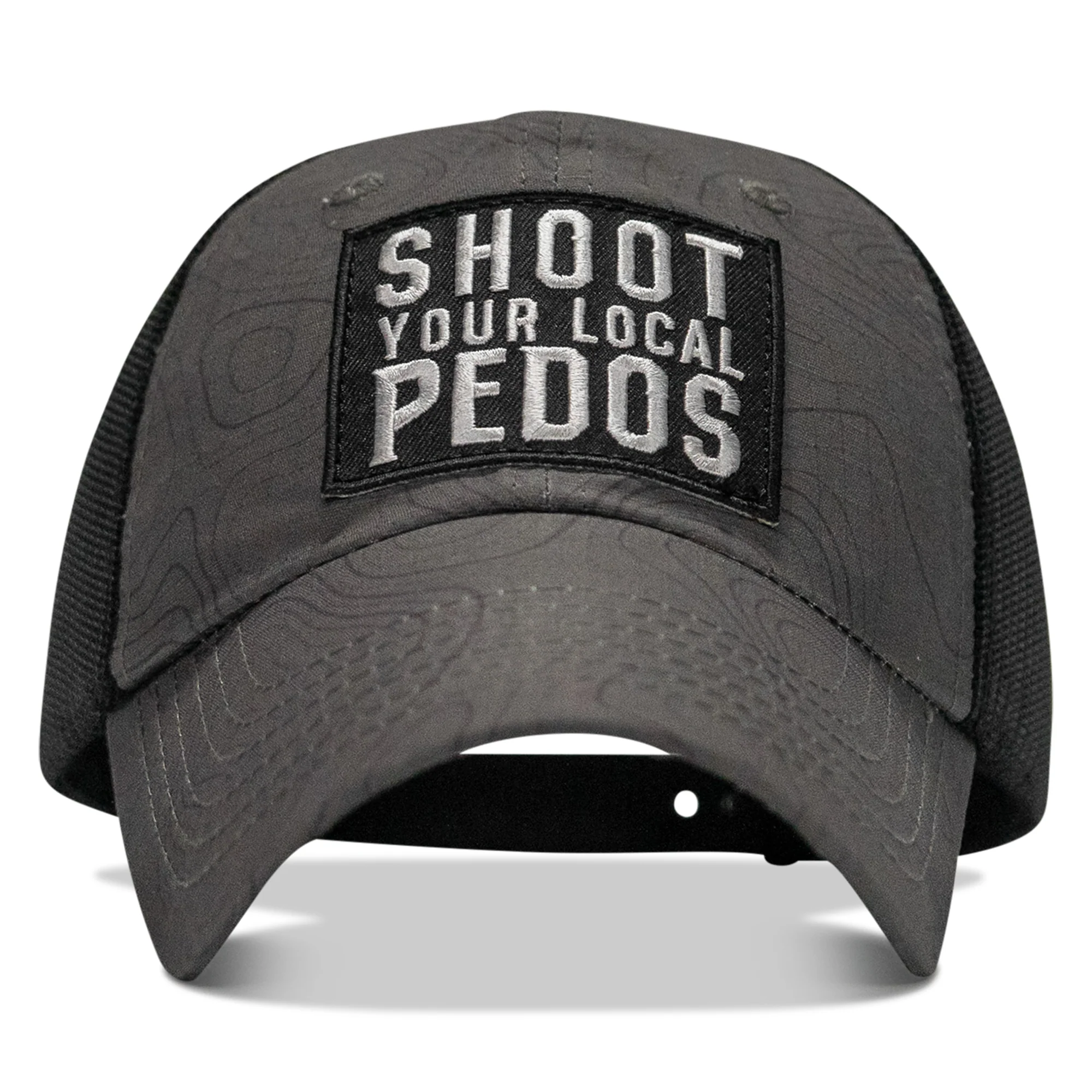 Shoot Your Local Pedos Patch Tactical Ripstop Mesh Snapback Hat - Image 55
