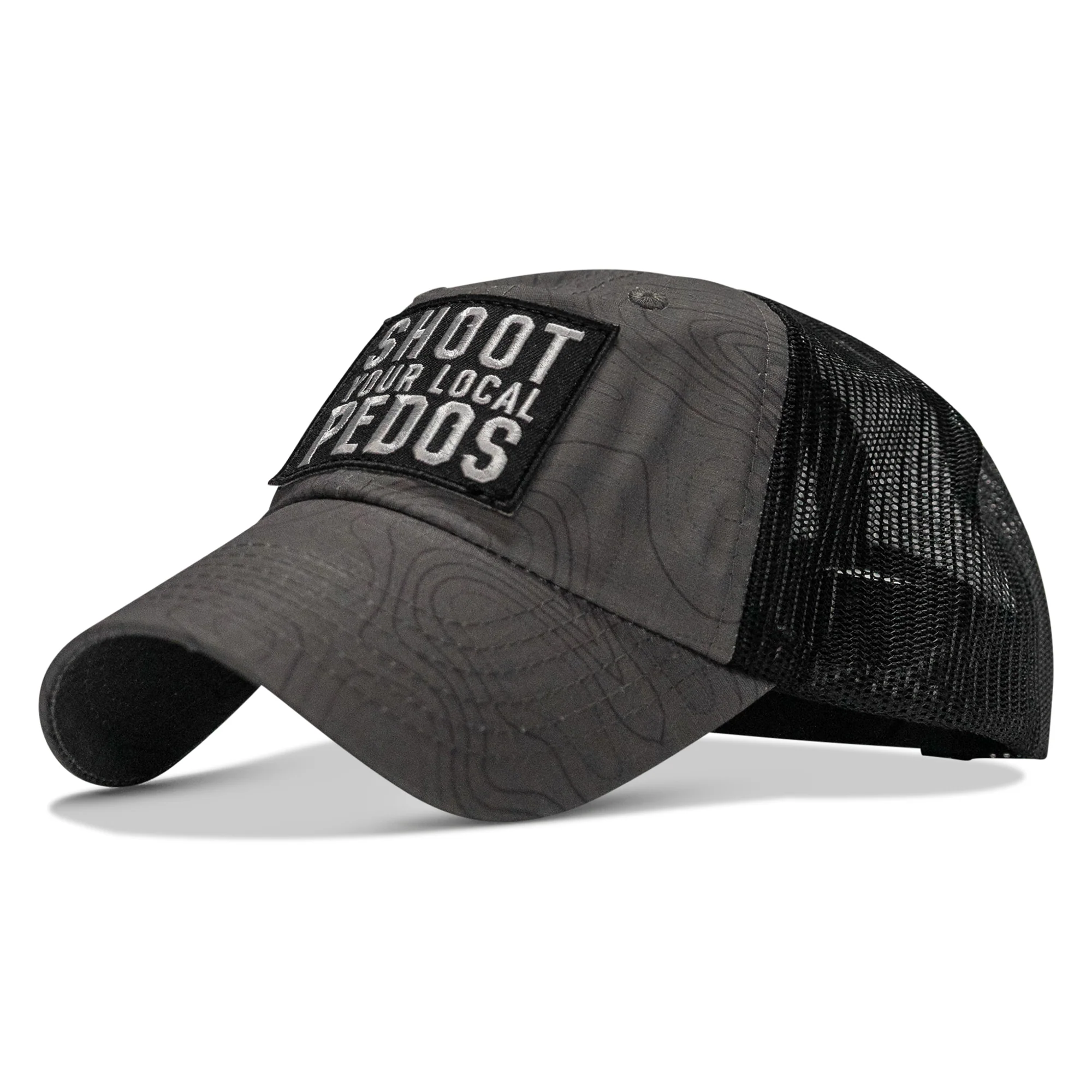 Shoot Your Local Pedos Patch Tactical Ripstop Mesh Snapback Hat - Image 57