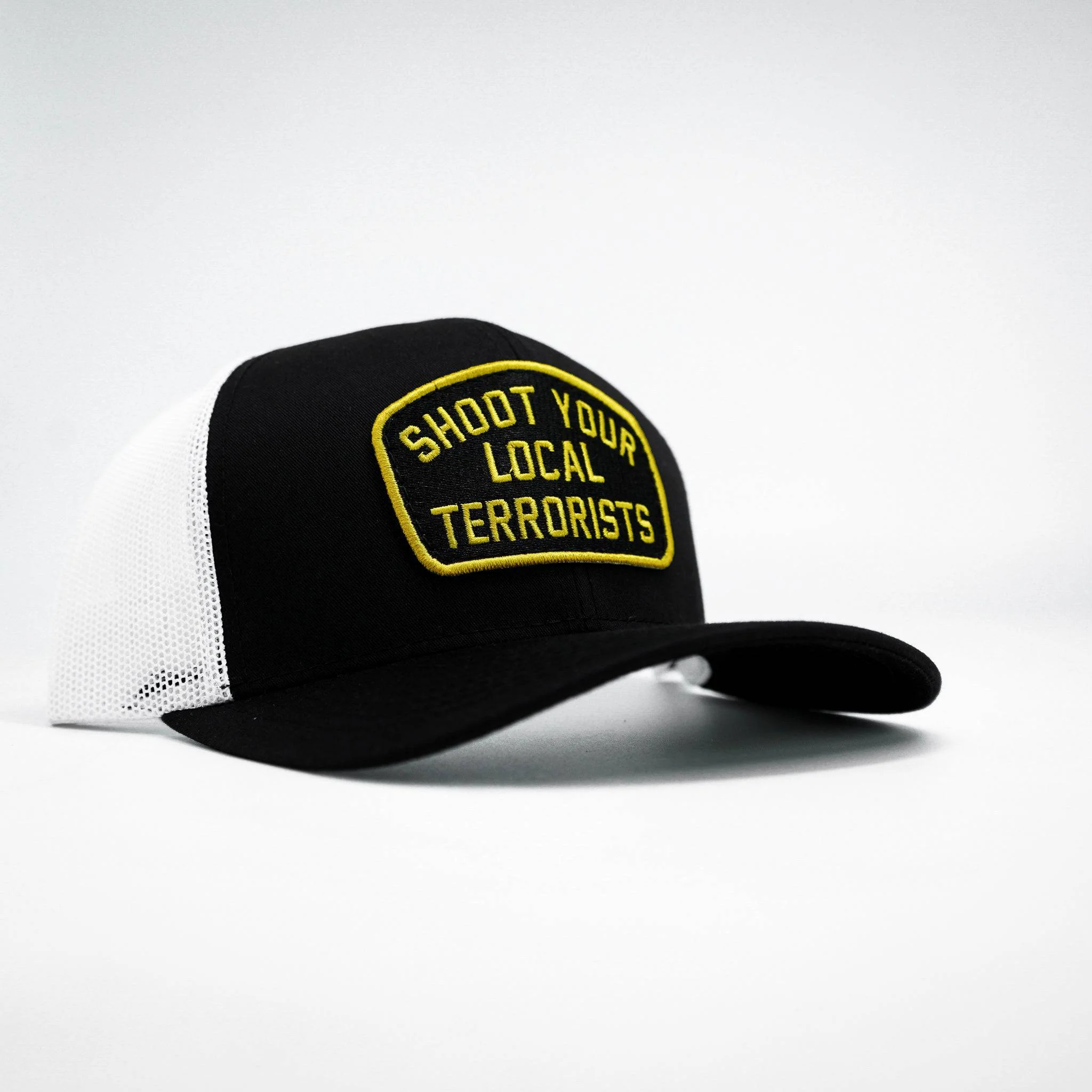 Shoot Your Local Terrorists Patch Snapback Hat - Image 11