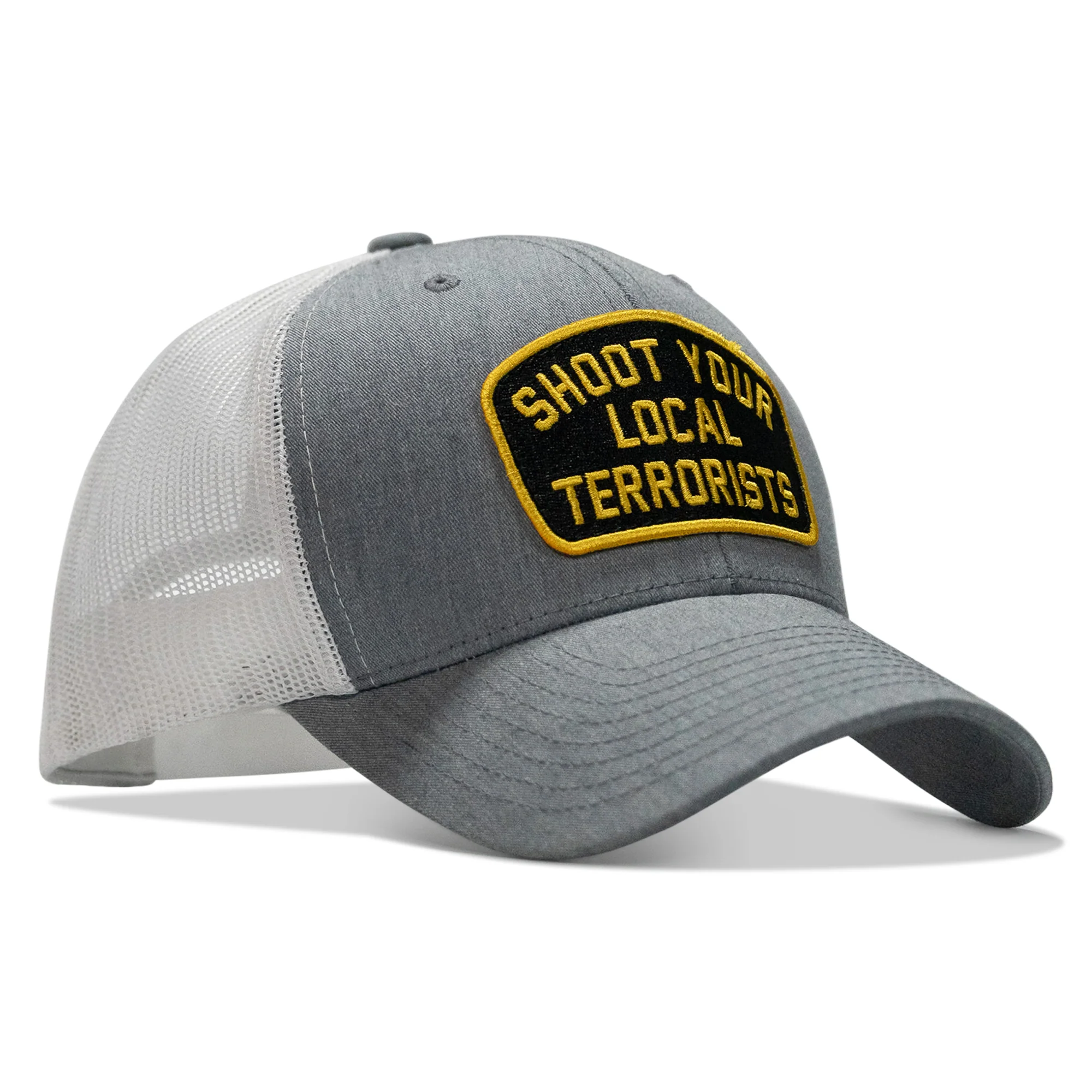 Shoot Your Local Terrorists Patch Snapback Hat - Image 17