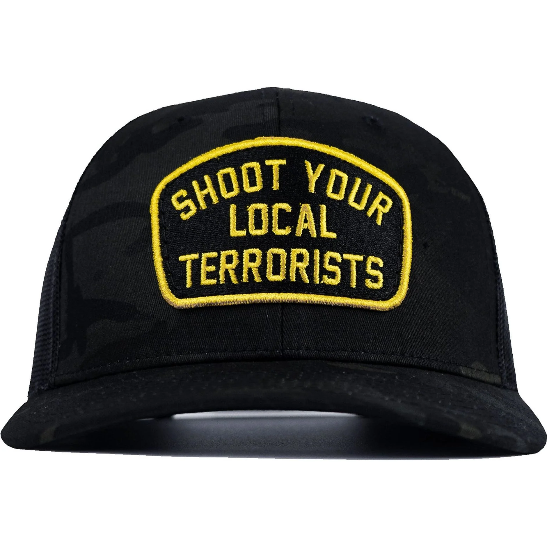 Shoot Your Local Terrorists Patch Snapback Hat - Image 7