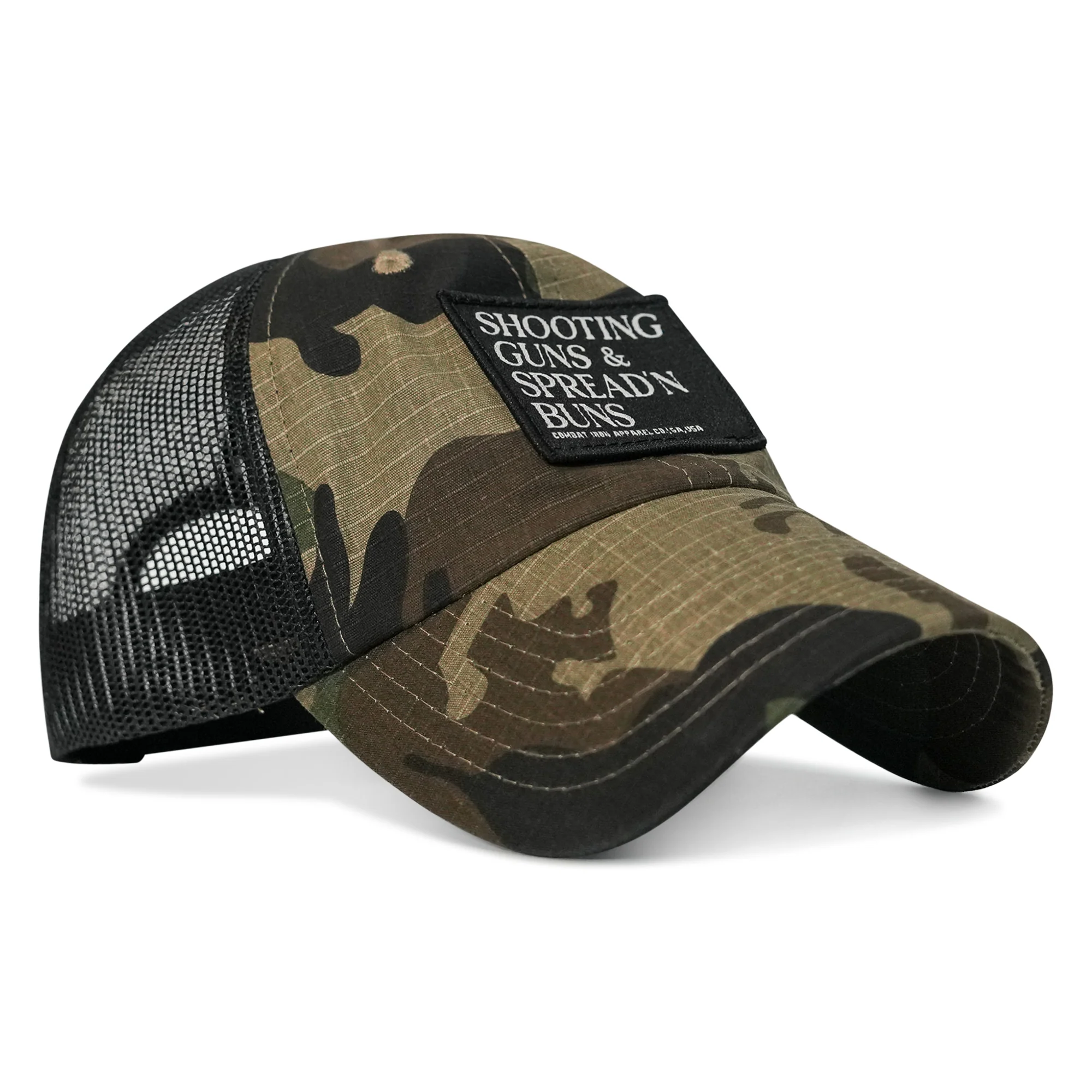 Shooting Guns & Spread'n Buns Patch Ripstop Tactical Hat - Image 14