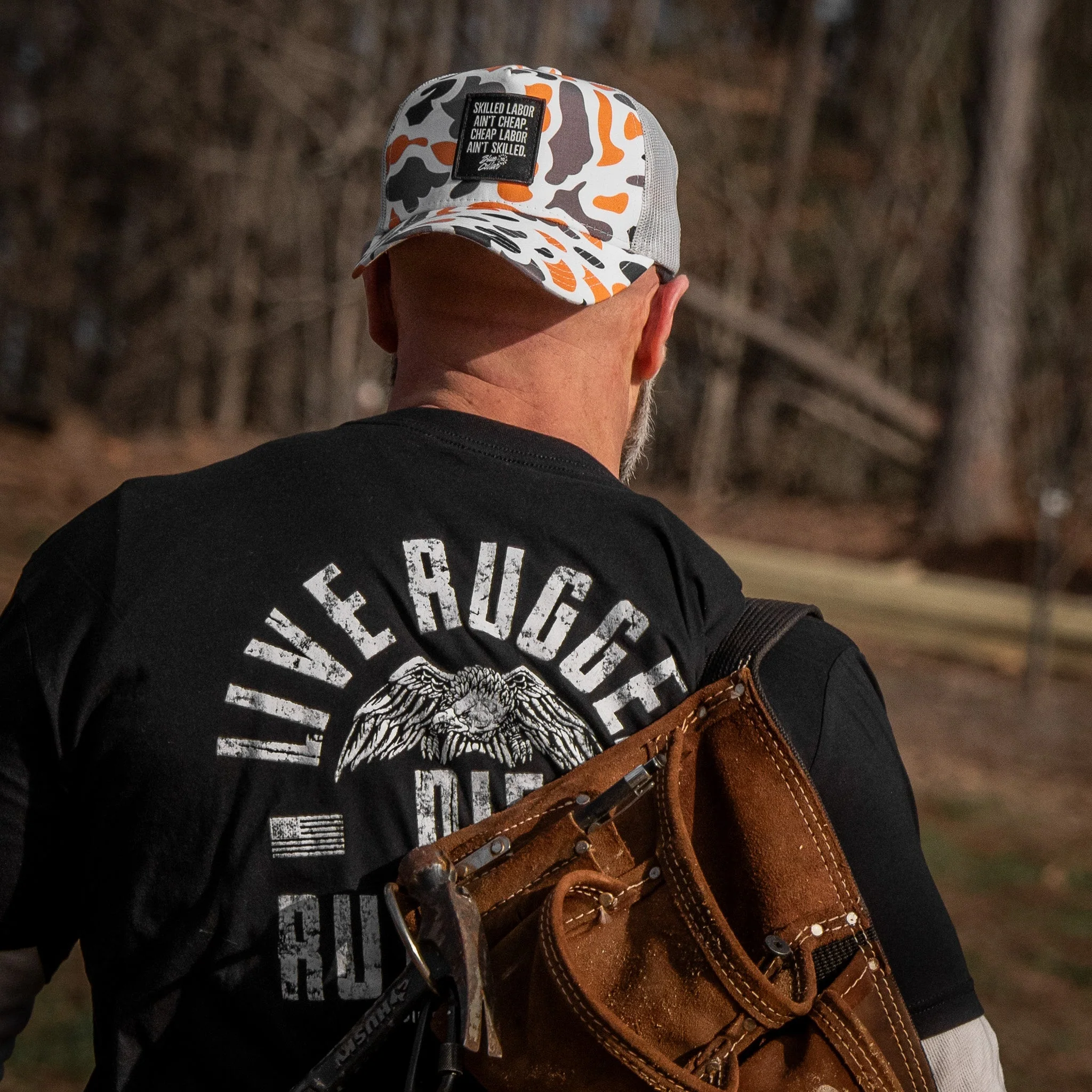 Skilled Labor Ain't Cheap Five Panel Snapback Hat - Image 11