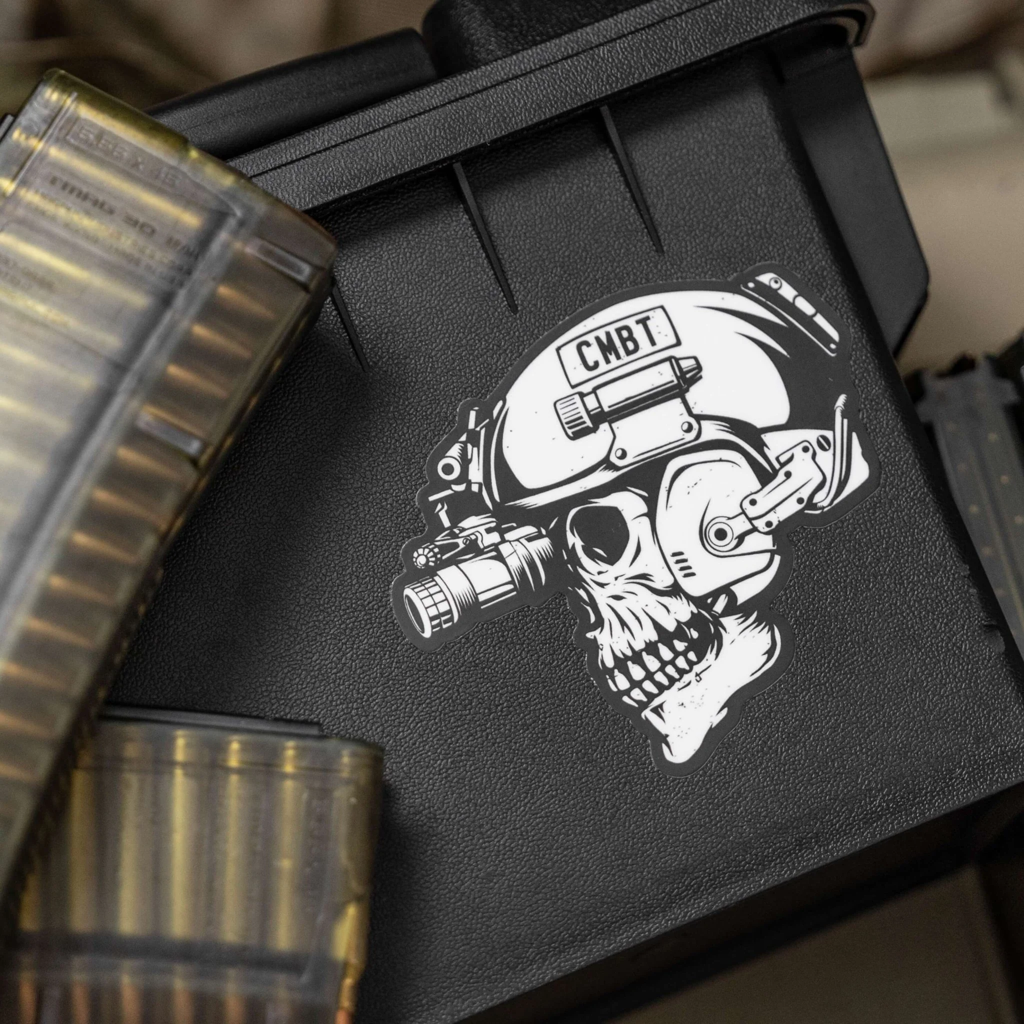 Skull Operator CMBT Decal Sticker - Image 2