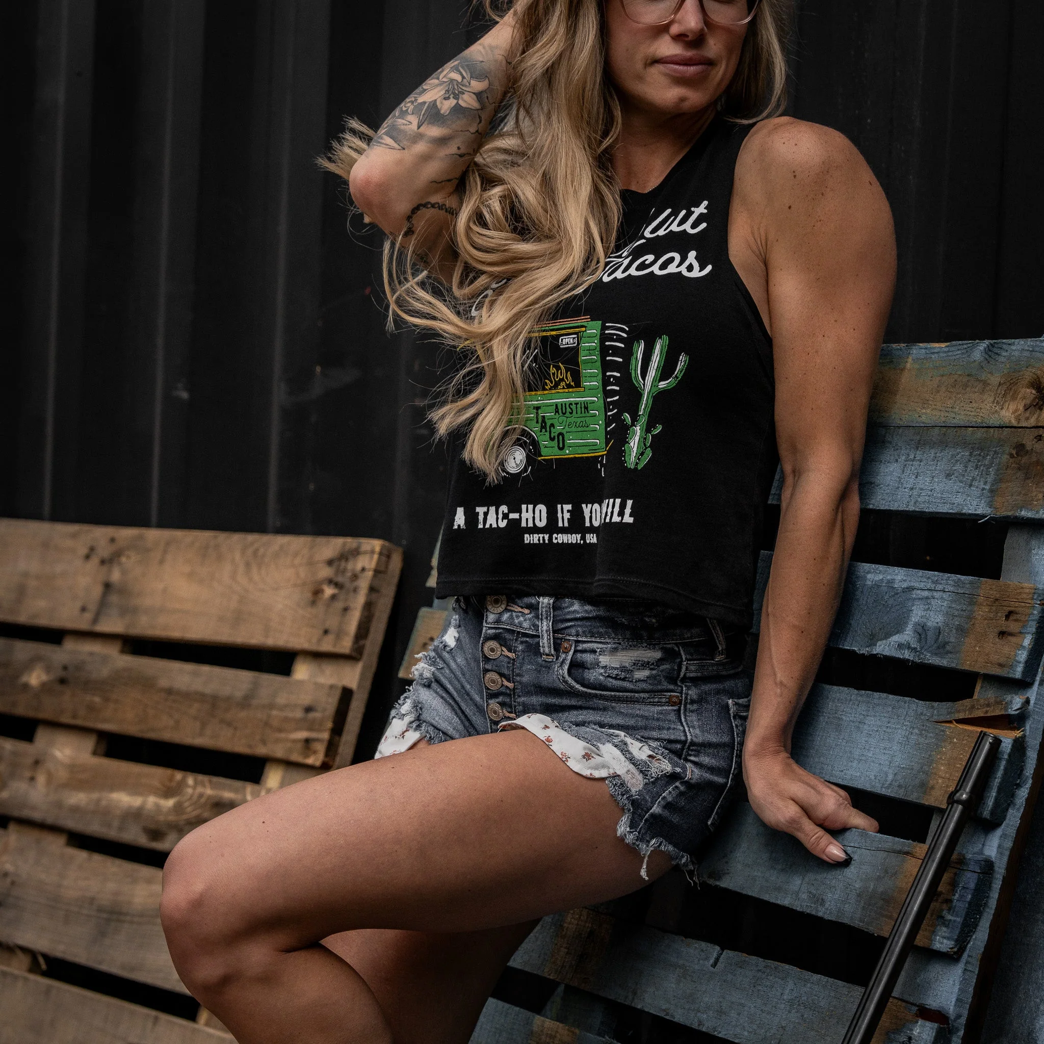Slut For Taco's Women's Crop Tank - Image 7