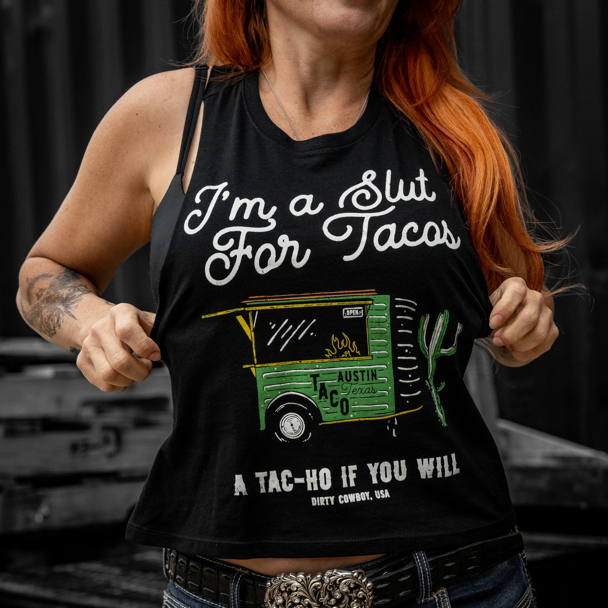 Slut For Taco's Women's Crop Tank - Image 8