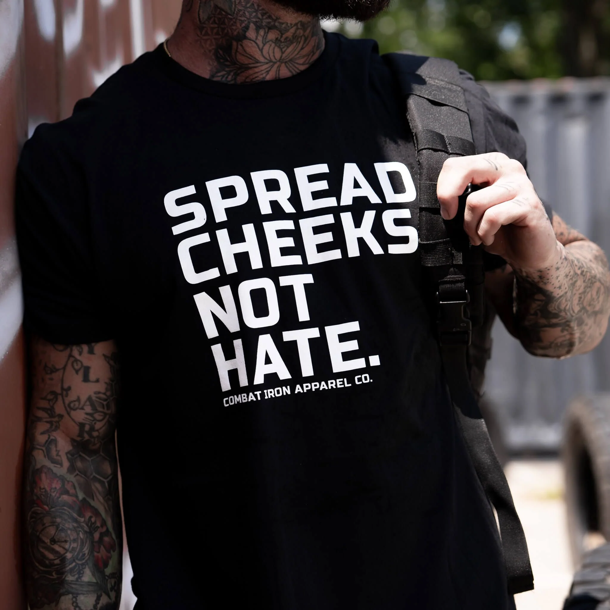 Spread Cheeks. Not Hate. Men's T-Shirt - Image 7