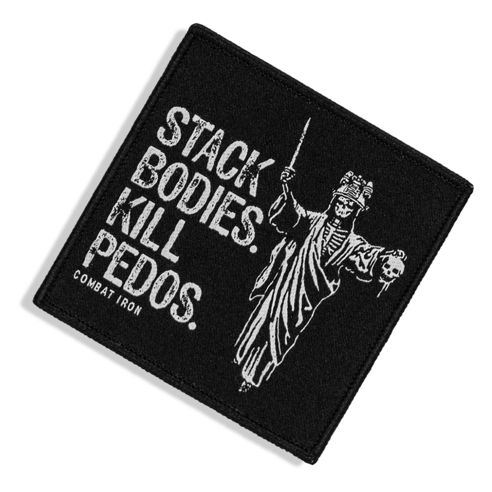 Stack Bodies. Kill Pedos Grim Reaper Velcro Patch - Image 2