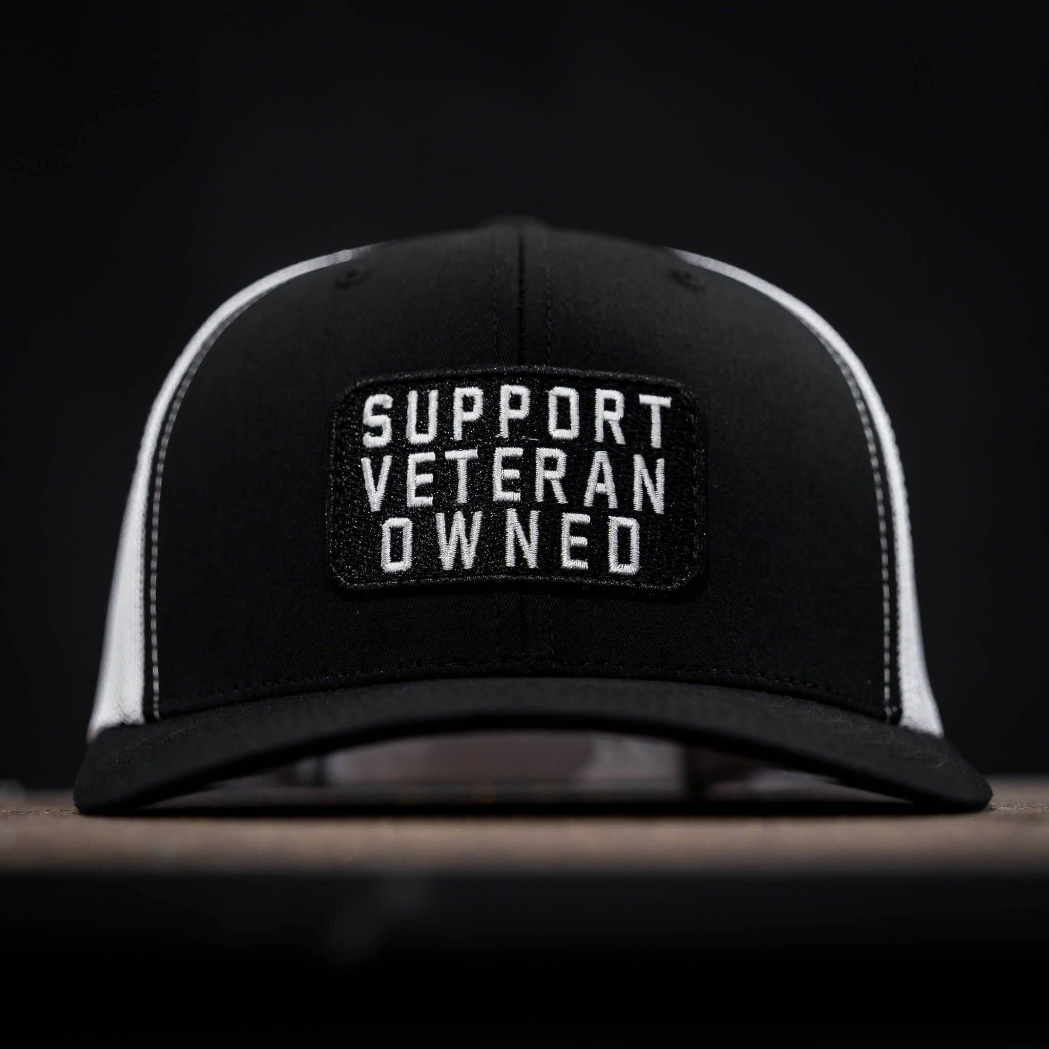 Support Veteran Owned Patch Mid-Profile Mesh Snapback - Image 12