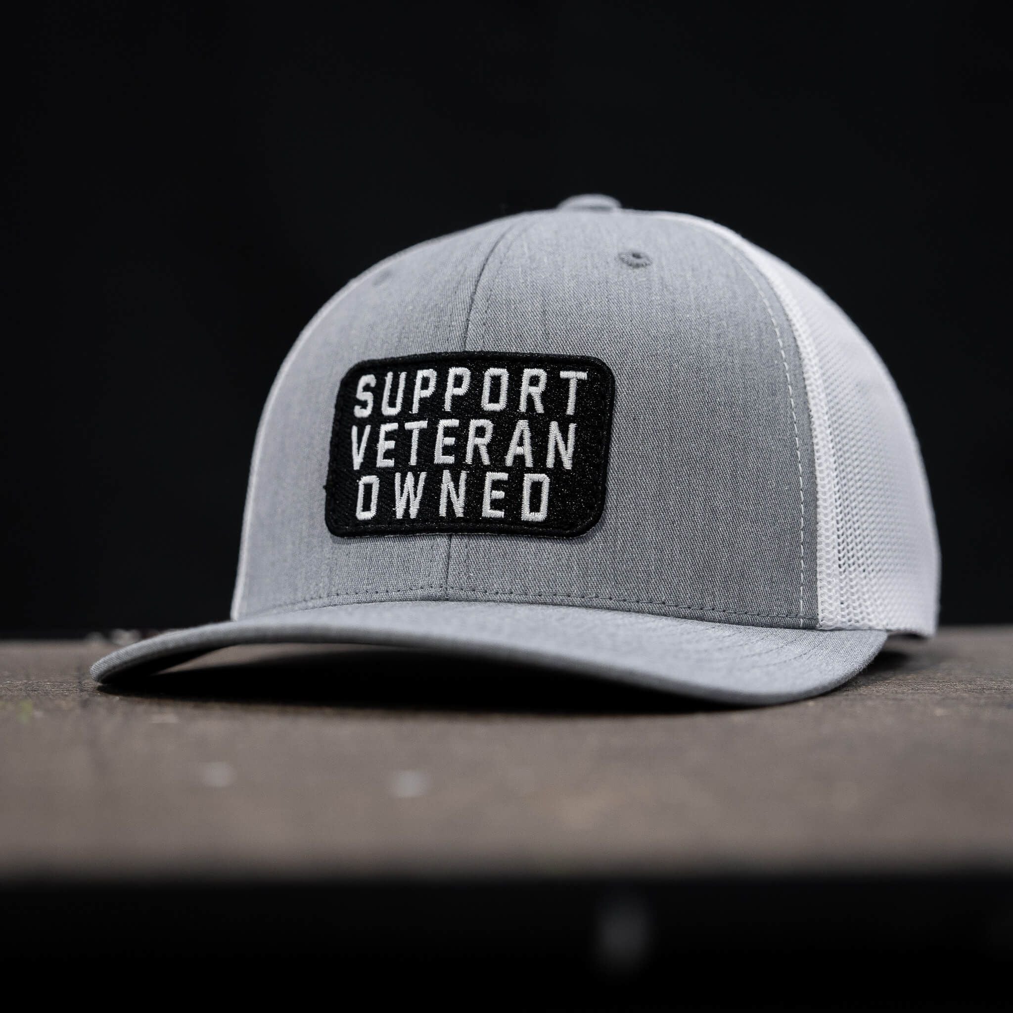 Support Veteran Owned Patch Mid-Profile Mesh Snapback - Image 20
