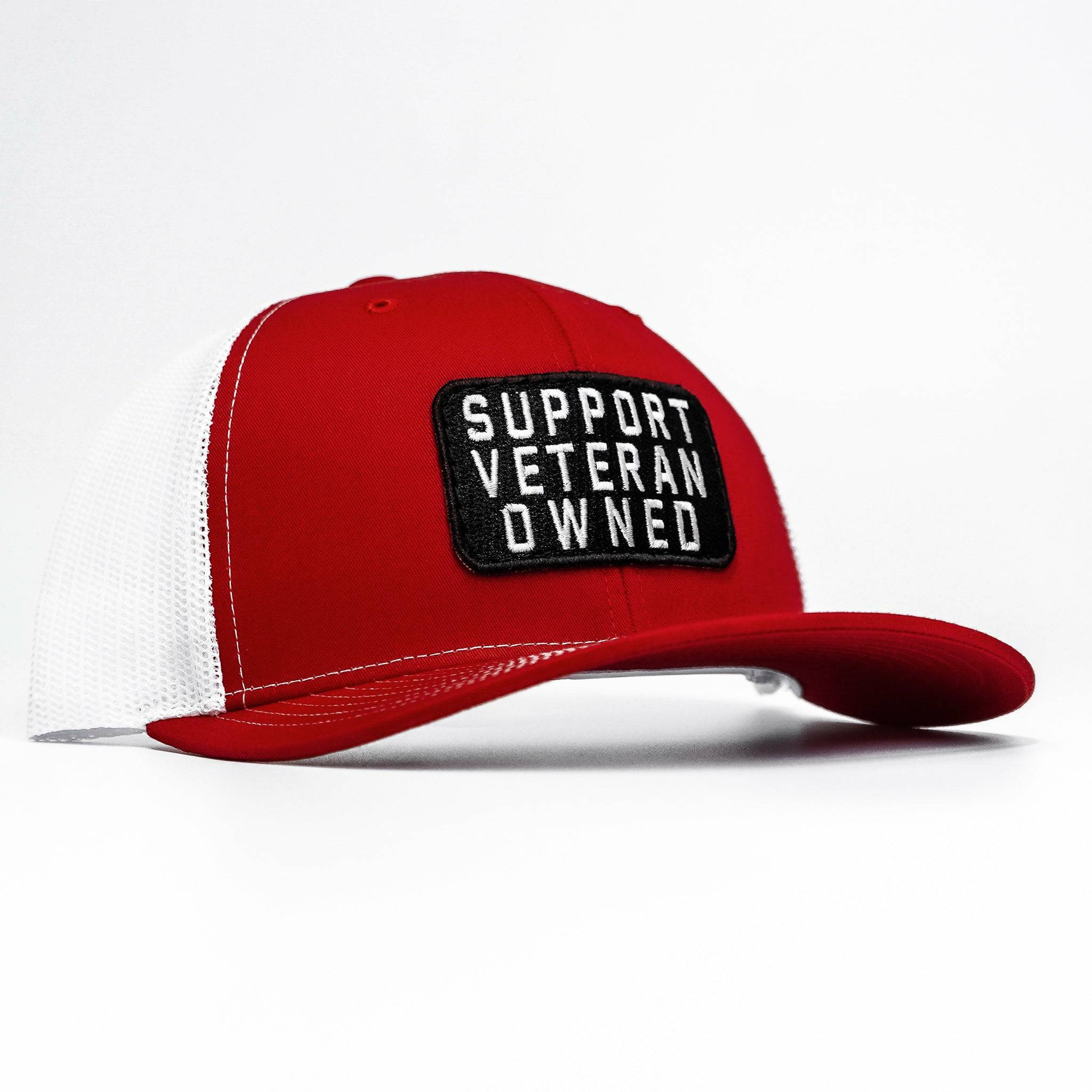 Support Veteran Owned Patch Mid-Profile Mesh Snapback - Image 3