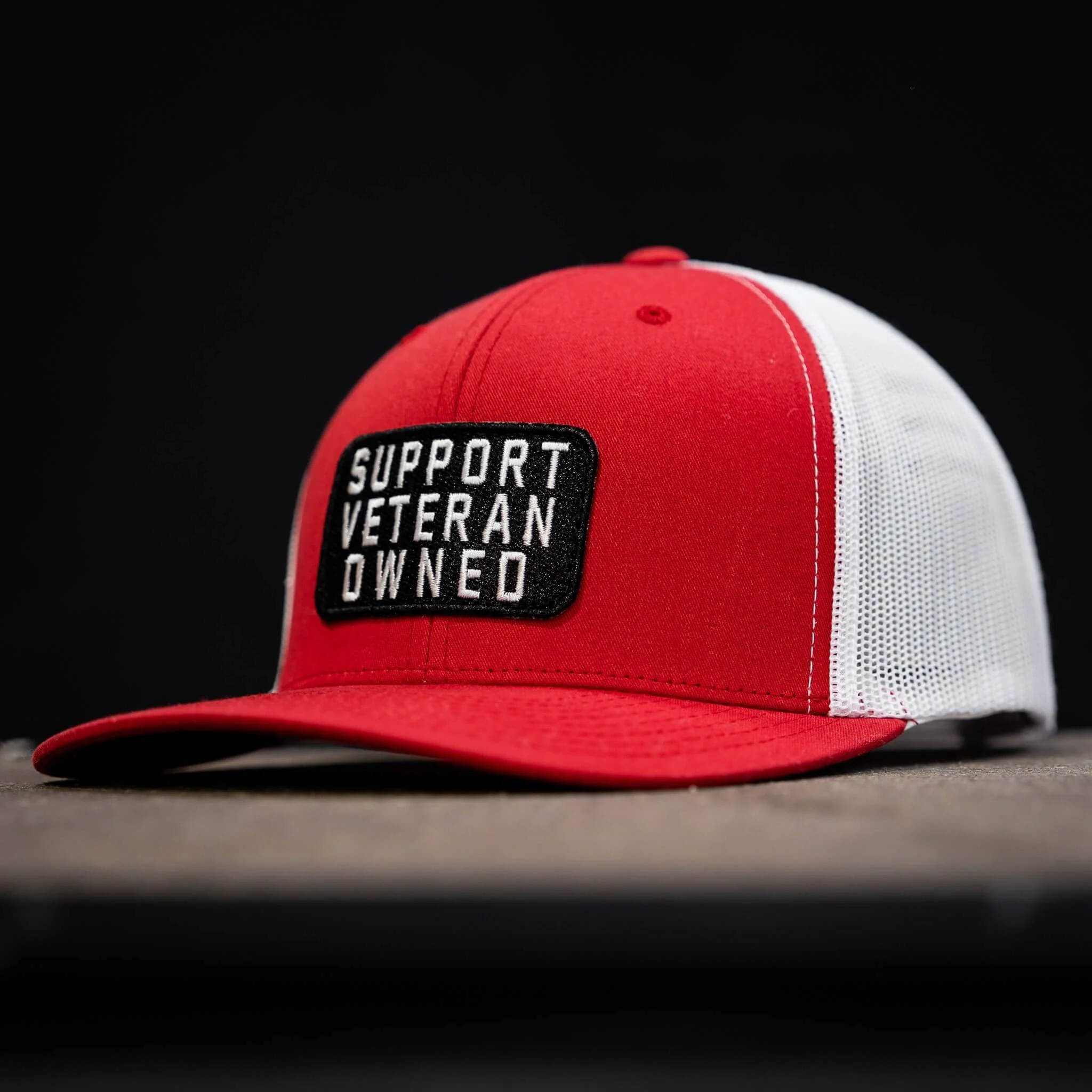 Support Veteran Owned Patch Mid-Profile Mesh Snapback - Image 7