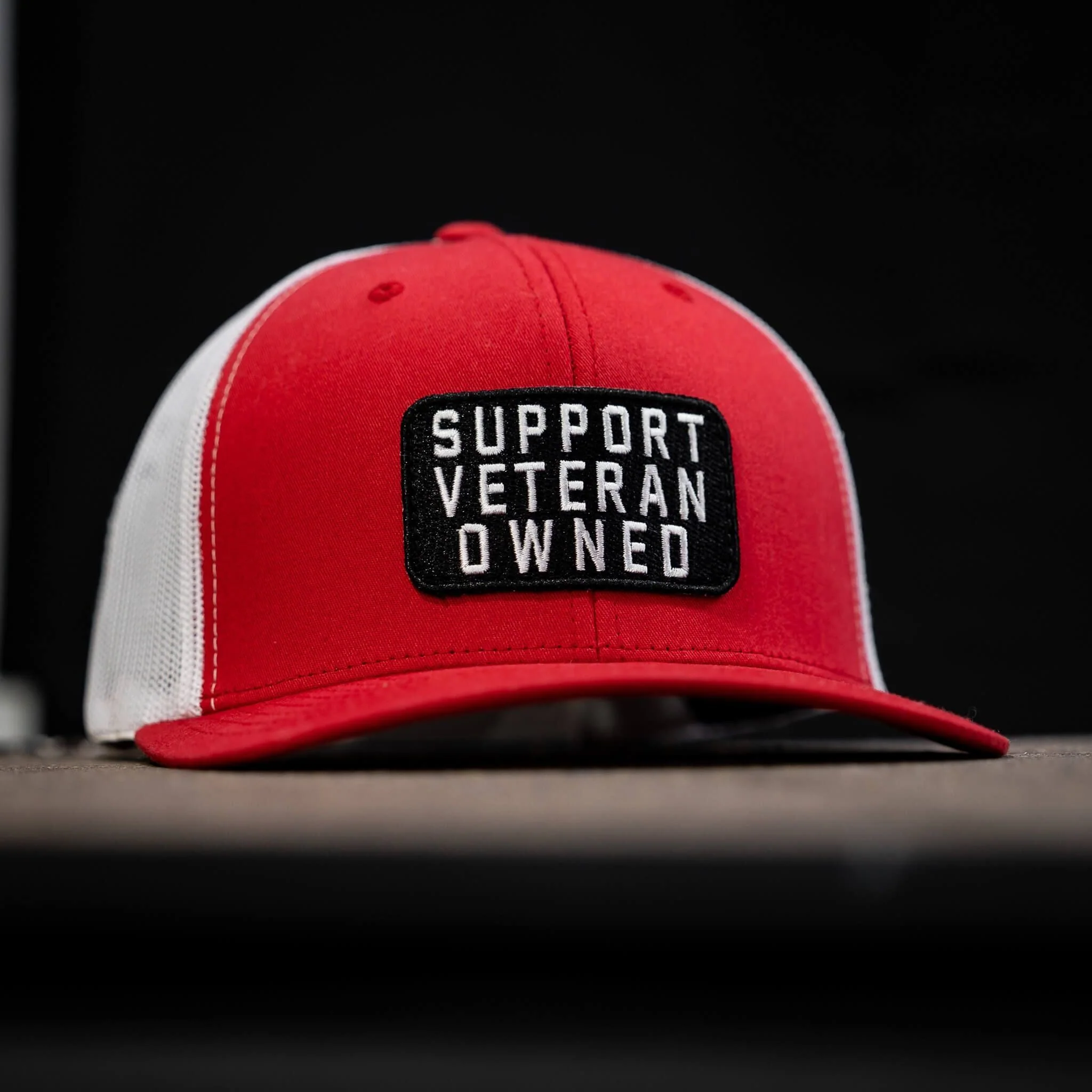 Support Veteran Owned Patch Mid-Profile Mesh Snapback - Image 8