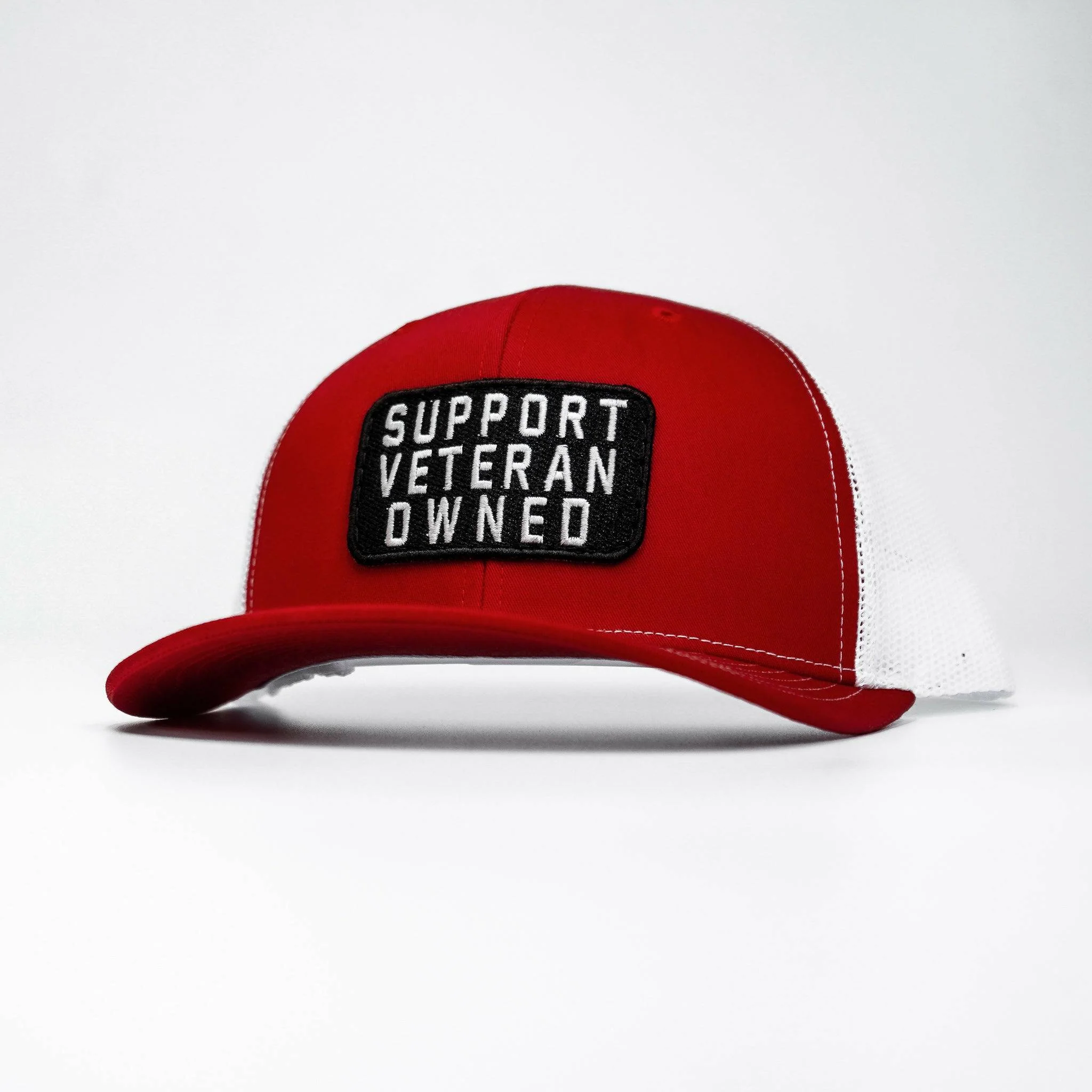 Support Veteran Owned Patch Mid-Profile Mesh Snapback - Image 9