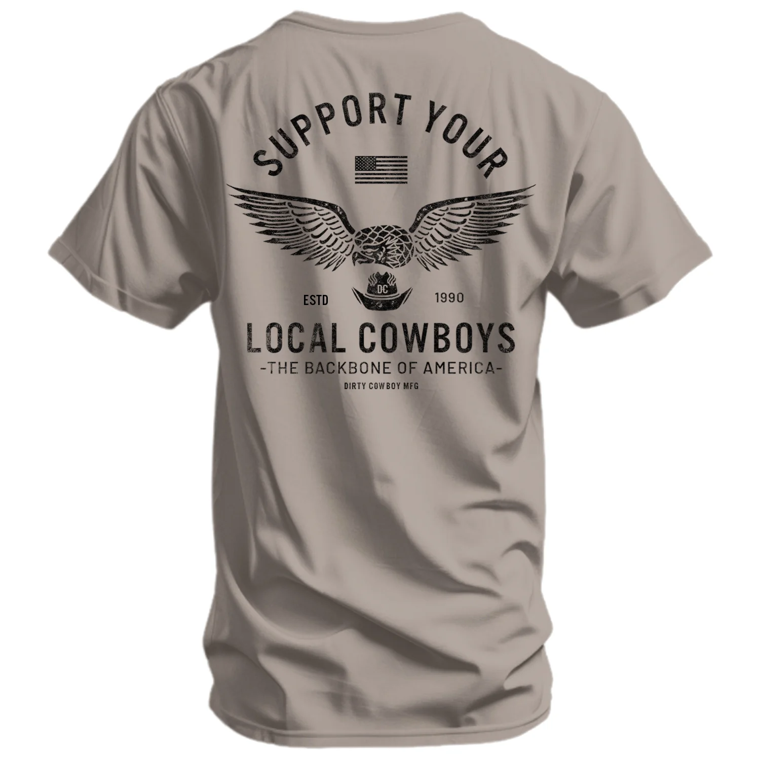 Support Your Local Cowboys Men's T-Shirt - Image 3