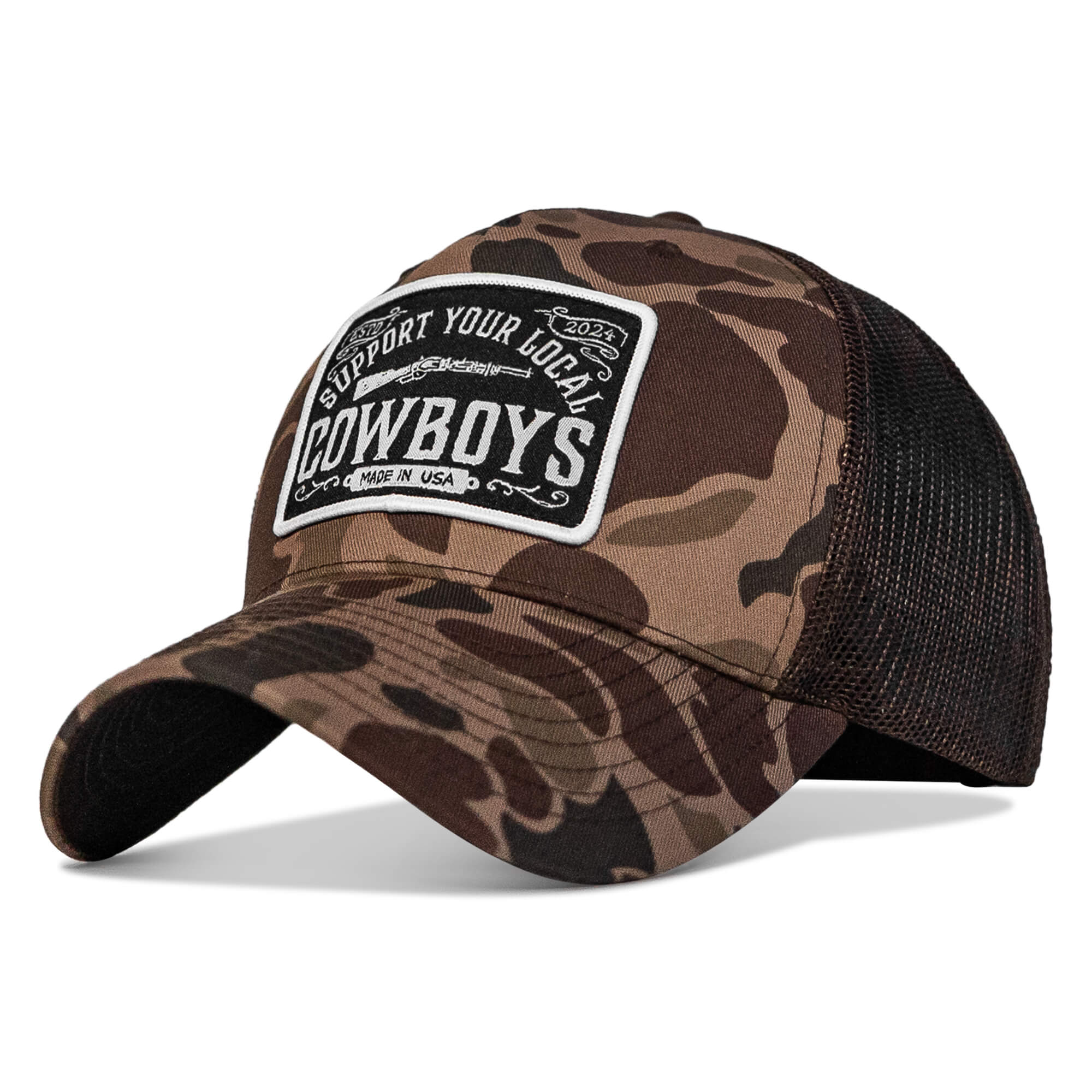 Support Your Local Cowboys Patch Snapback Hat - Image 33
