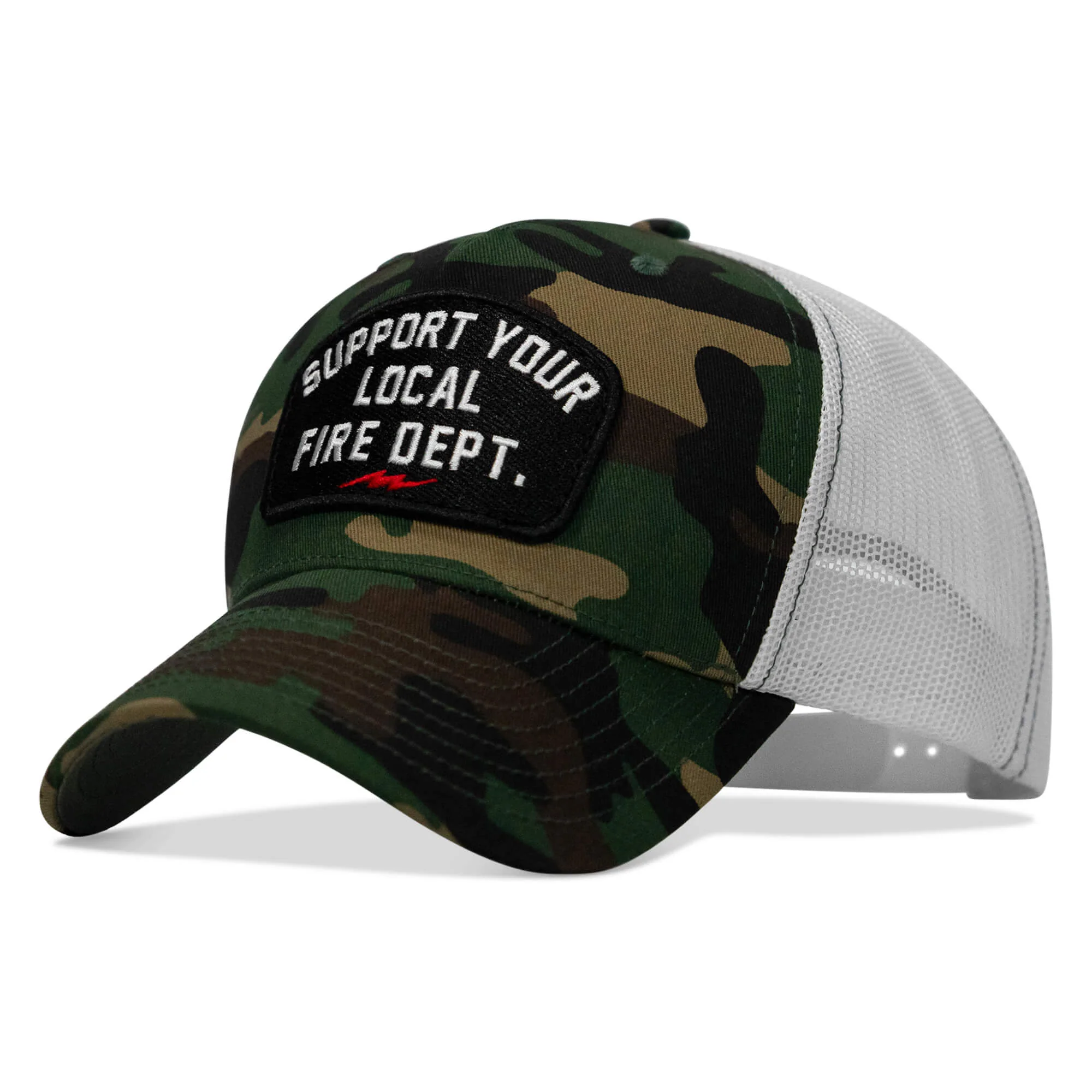 Support Your Local Fire Dept. Patch Snapback Hat - Image 12