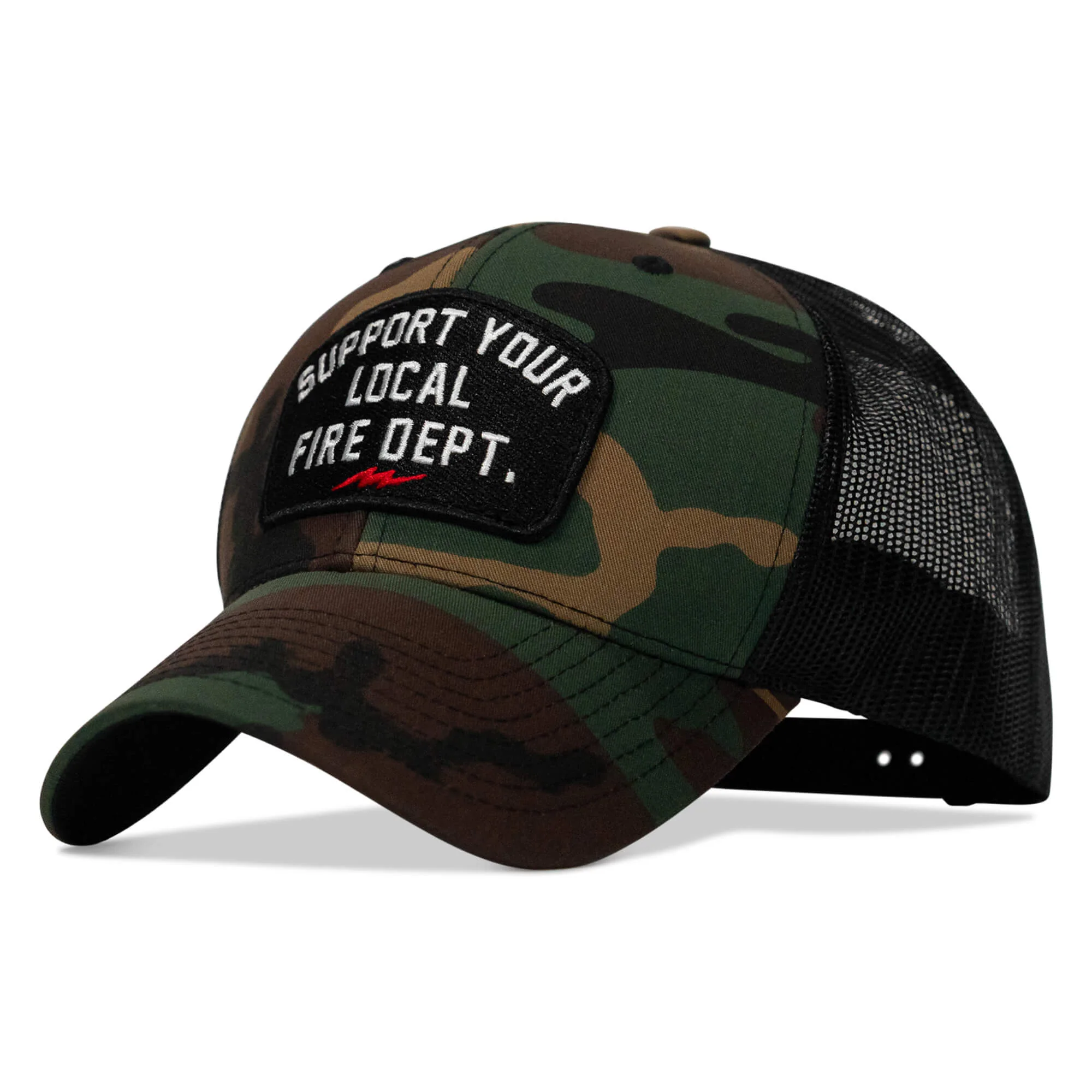 Support Your Local Fire Dept. Patch Snapback Hat - Image 24