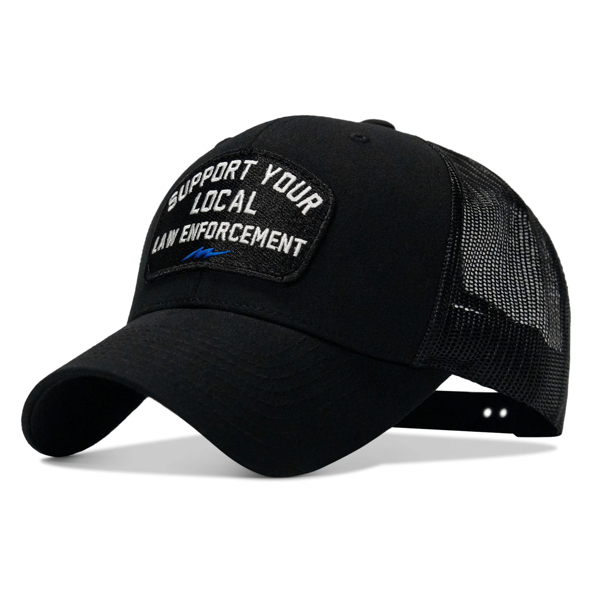Support Your Local Law Enforcement Mid-Profile Snapback Hat - Image 13
