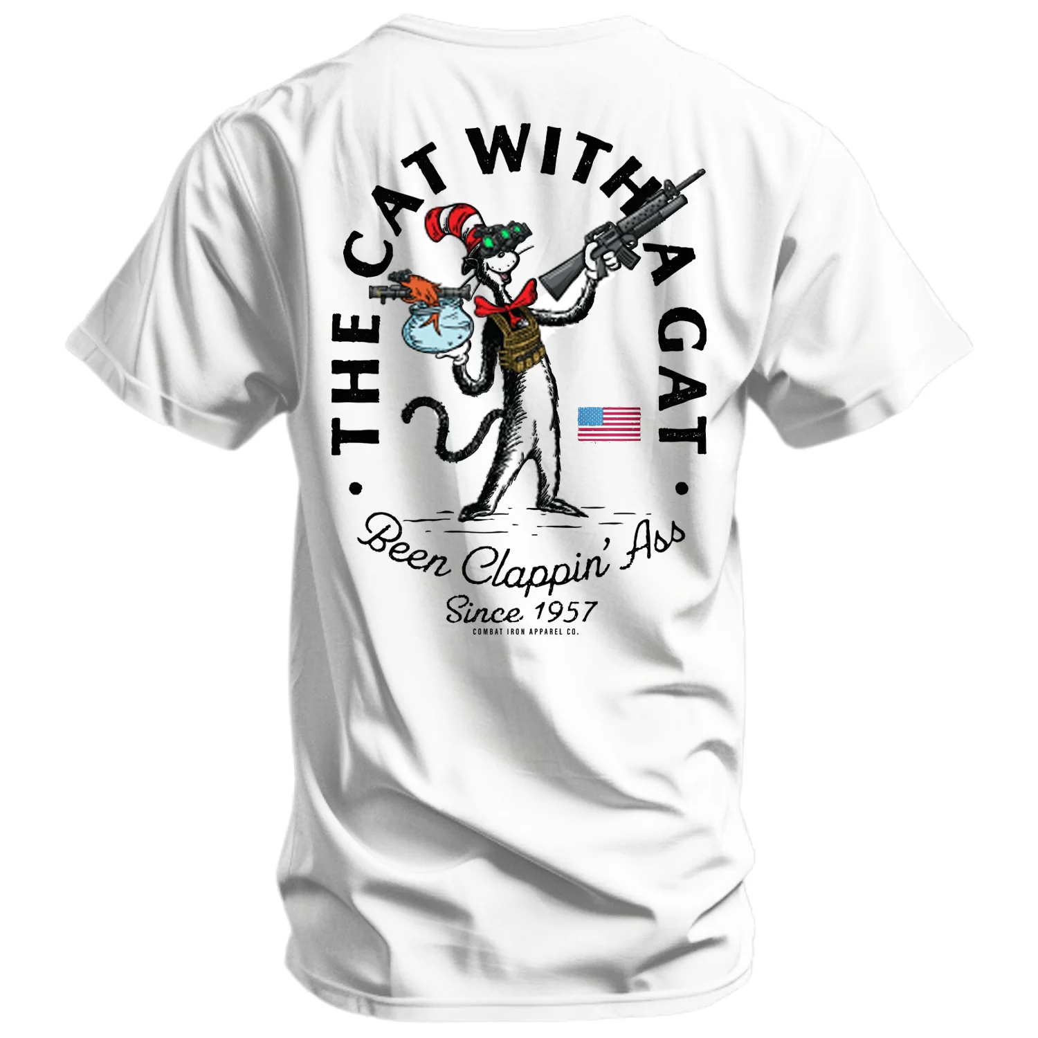 The Cat With A Gat Remix Men's T-Shirt - Image 11