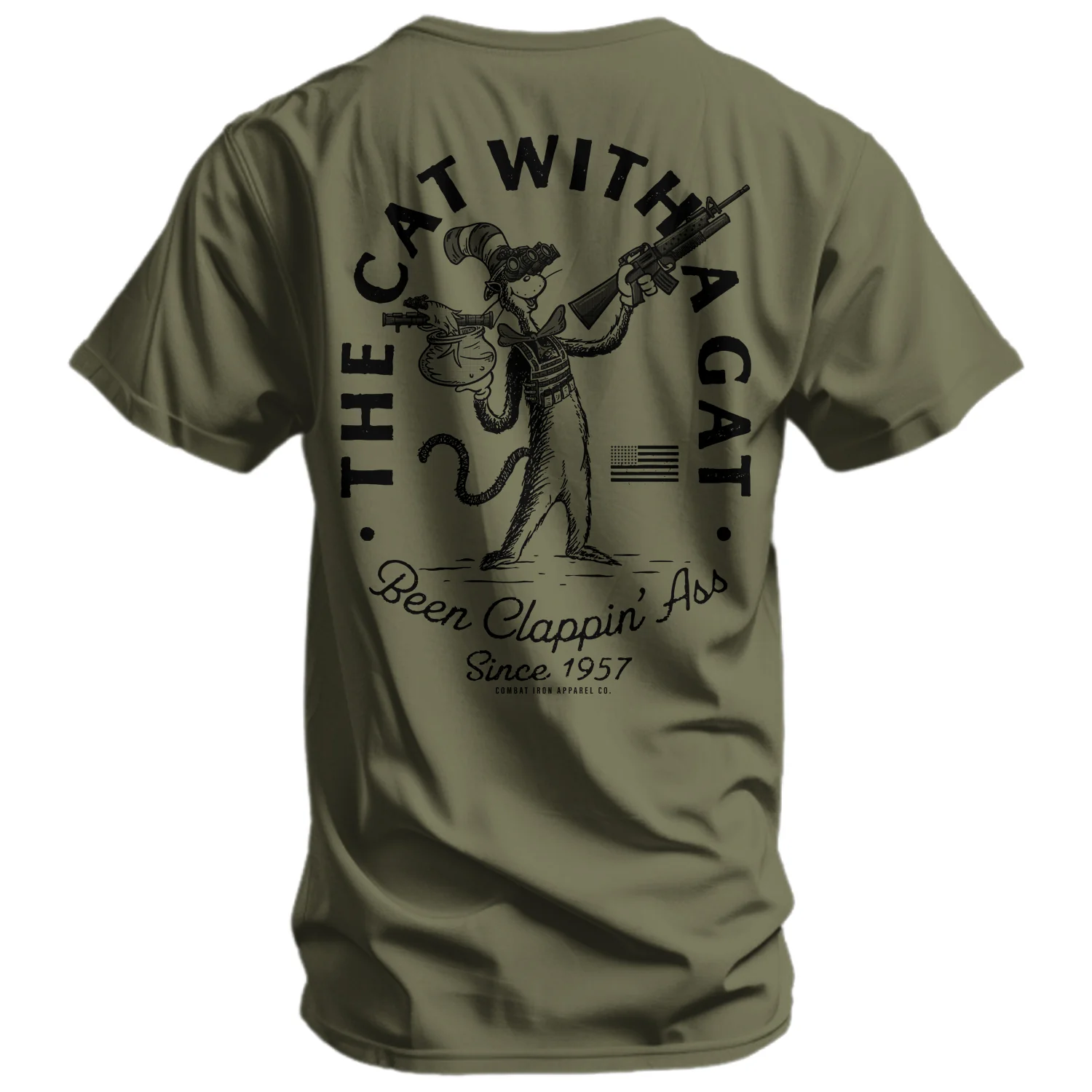 The Cat With A Gat Remix Men's T-Shirt - Image 12