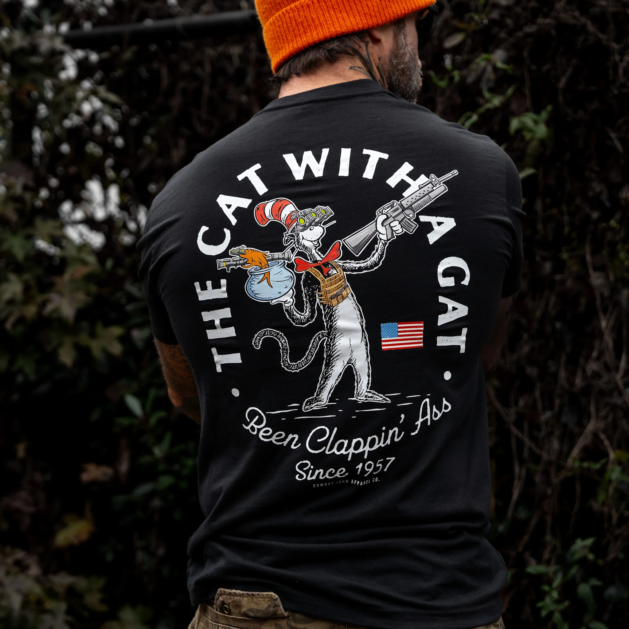 The Cat With A Gat Remix Men's T-Shirt - Image 6