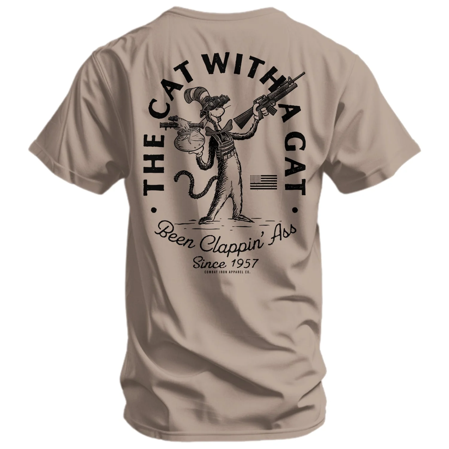 The Cat With A Gat Remix Men's T-Shirt - Image 8