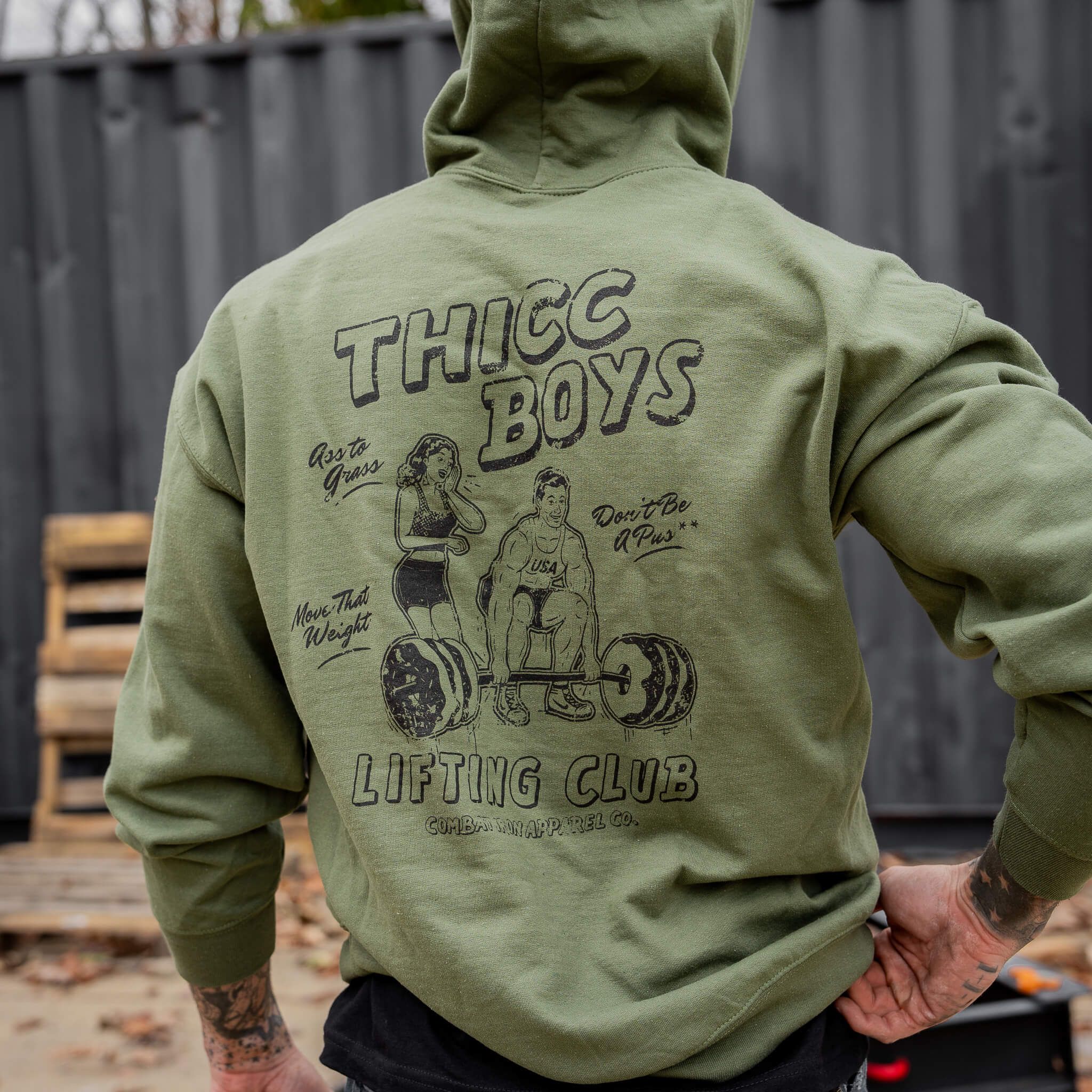 Thicc Boys Lifting Club Men's Hoodie - Image 4