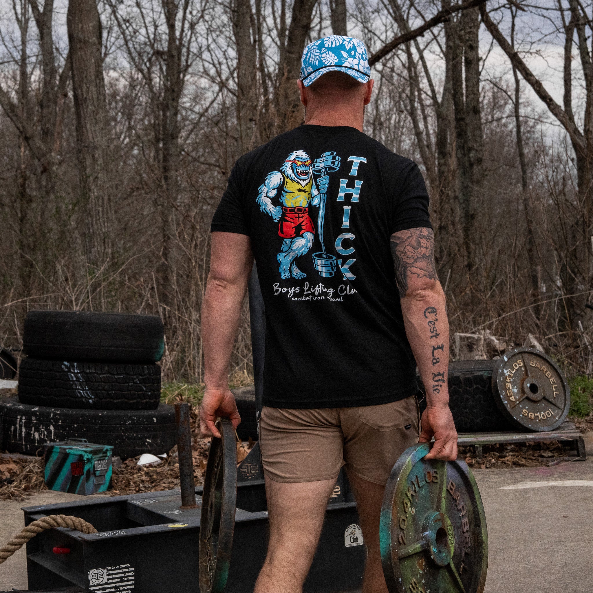 Thick Boys Lifting Club Yeti Men's T-Shirt - Image 6
