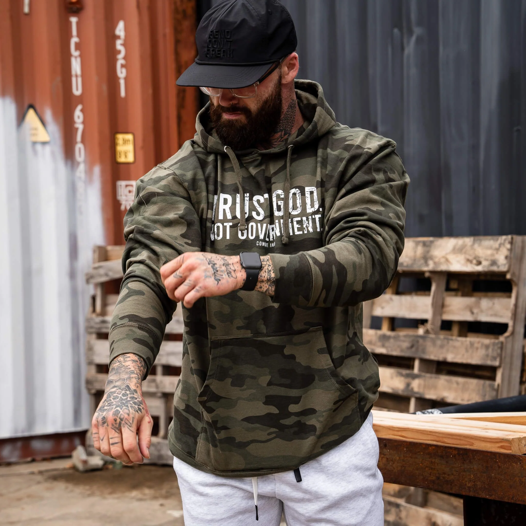 Trust God. Not Government. Men's Hoodie - Image 12