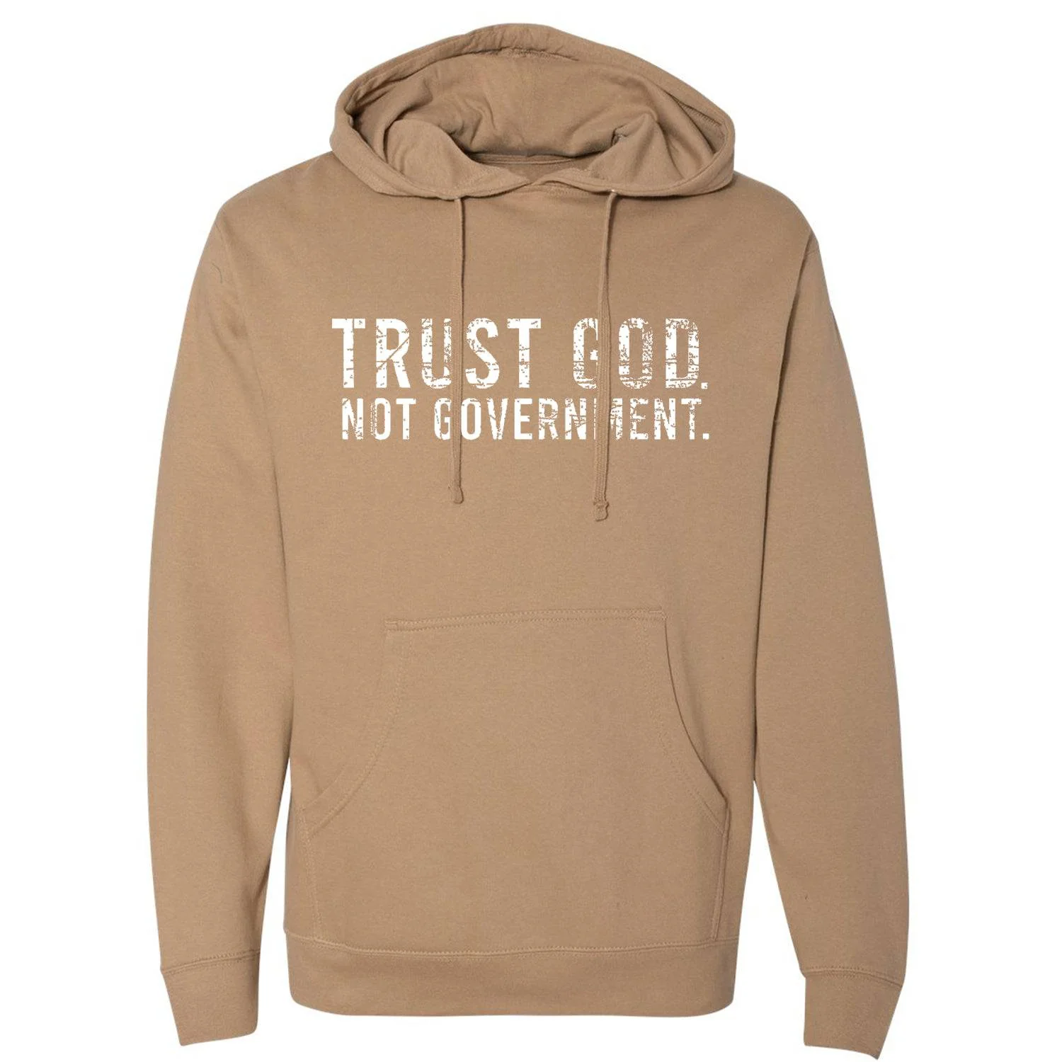 Trust God. Not Government. Men's Hoodie - Image 4