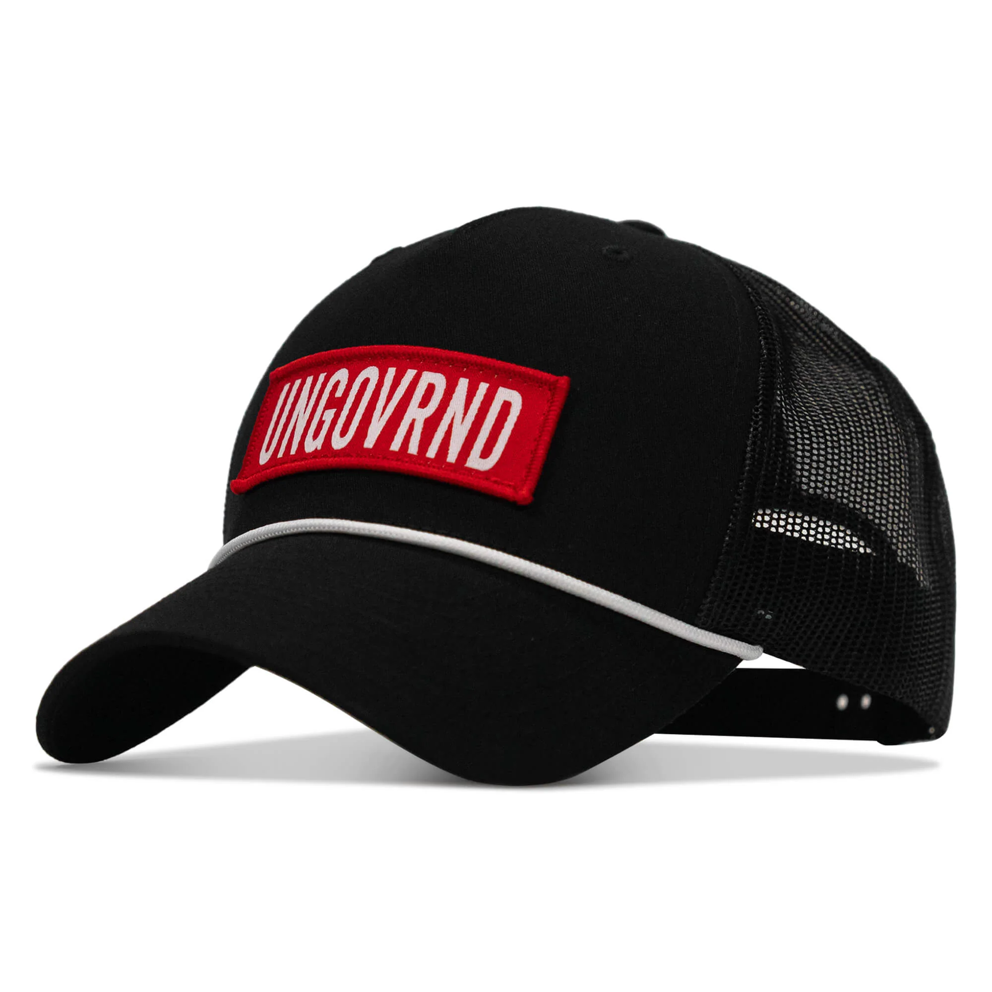Ungovrnd Red Patch Rope Snapback Hat - Image 3