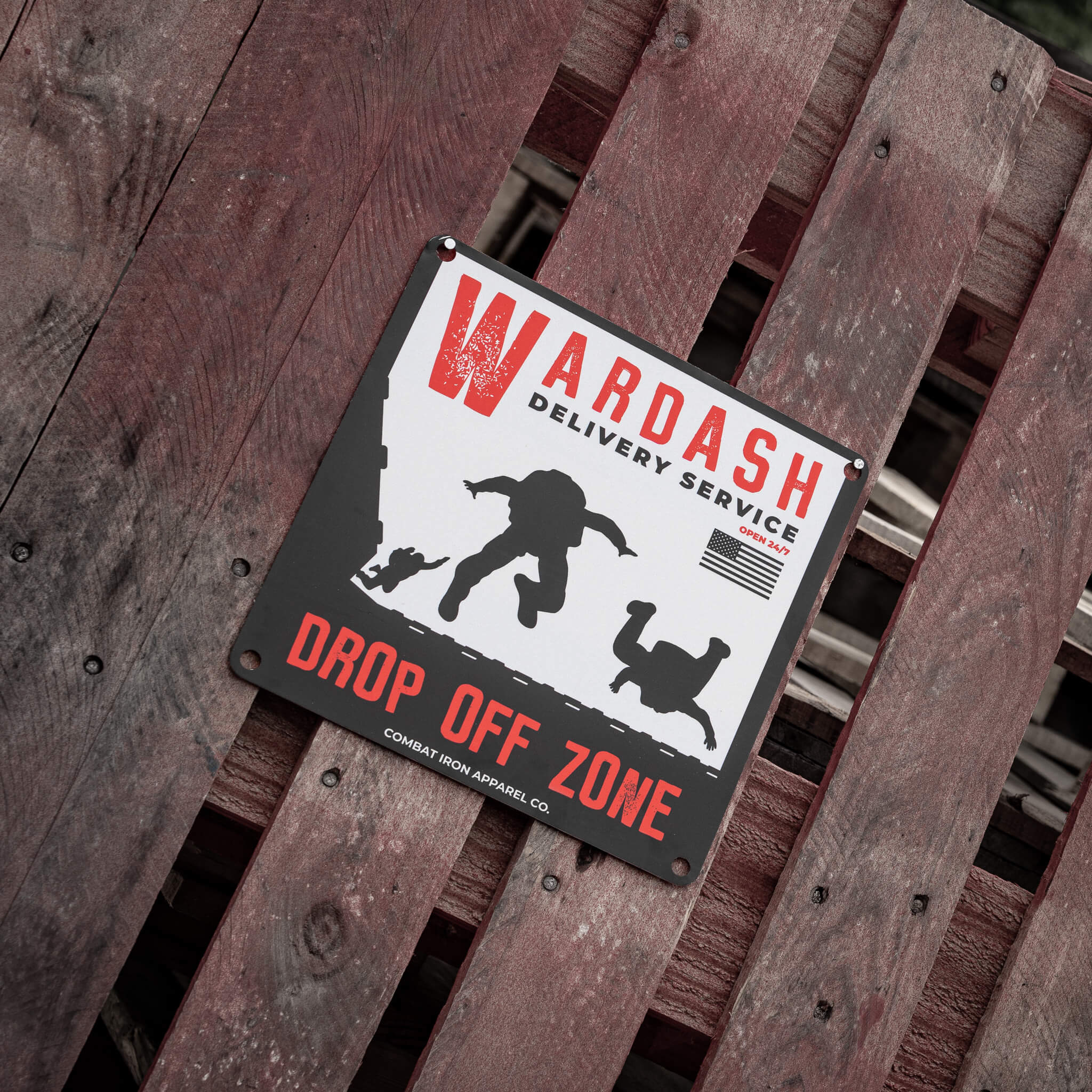 Wardash Delivery Wall Mounting Metal Sign - Image 2