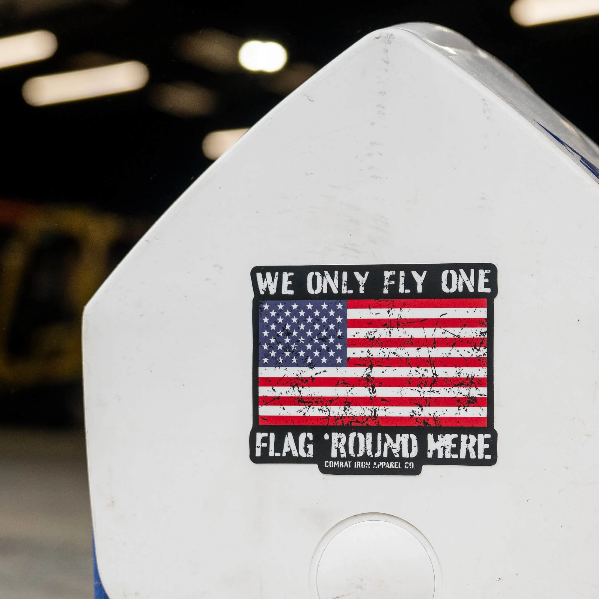 We Only Fly One Flag 'Round Here Decal - Image 2