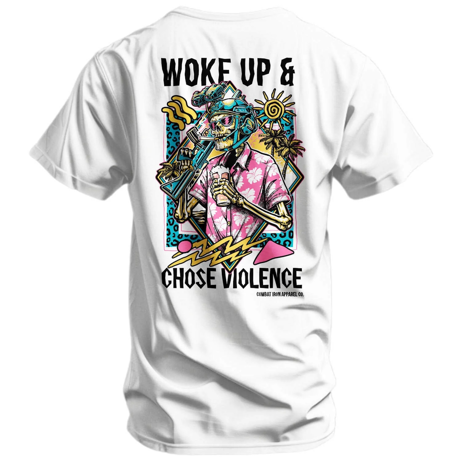 Woke Up & Chose Violence Men's T-Shirt - Image 11