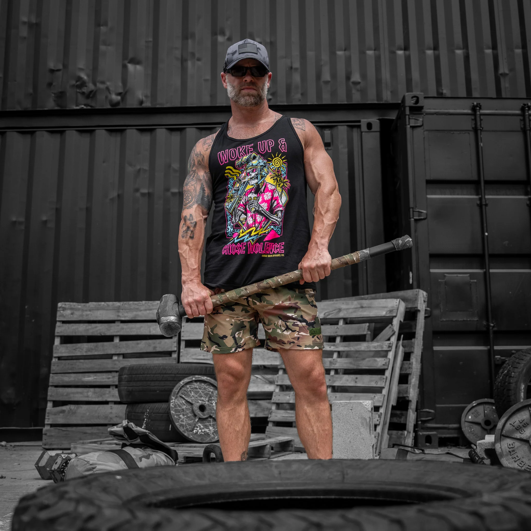 Woke Up & Chose Violence Men's Tank - Image 3