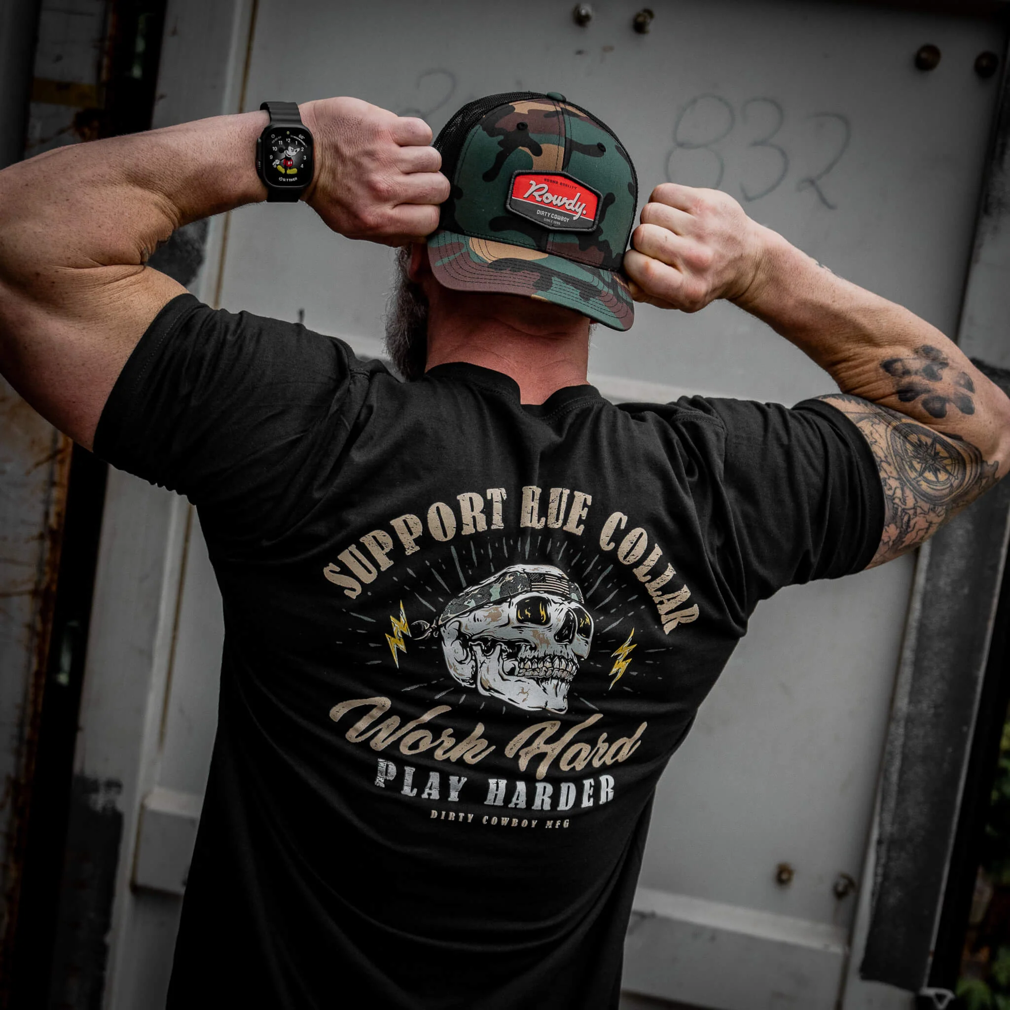 Work Hard Play Harder Men's T-Shirt - Image 3
