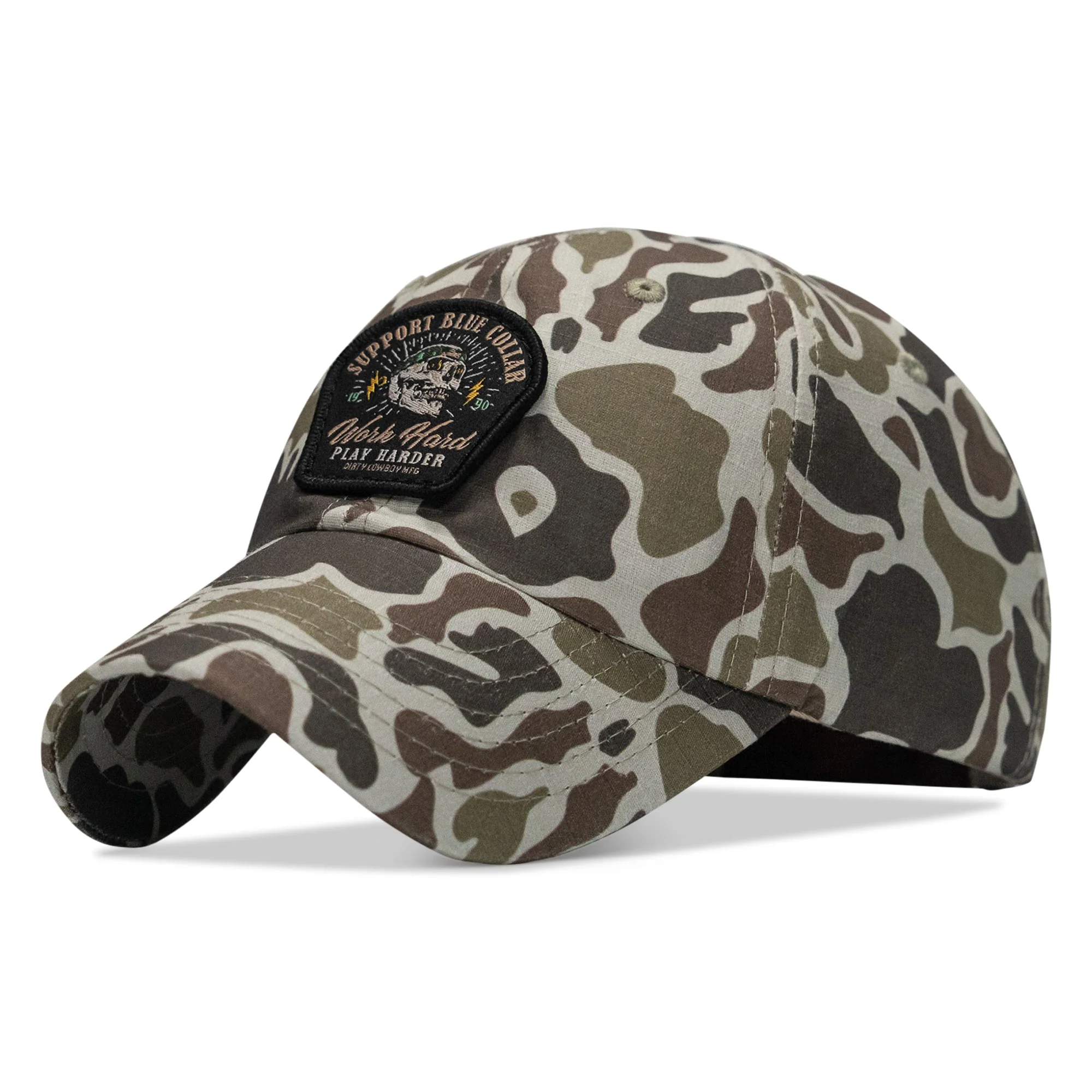 Work Hard, Play Harder Patch Ripstop Tactical Hat - Image 2