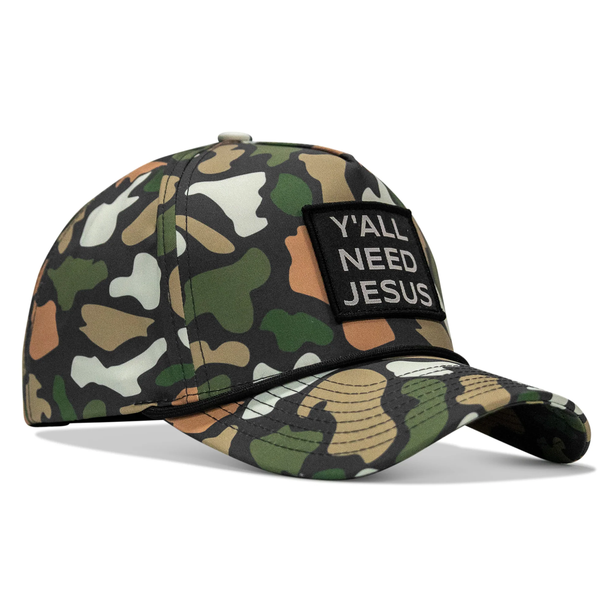 Y'all Need Jesus Patch 5 Pannel Snapback - Image 3