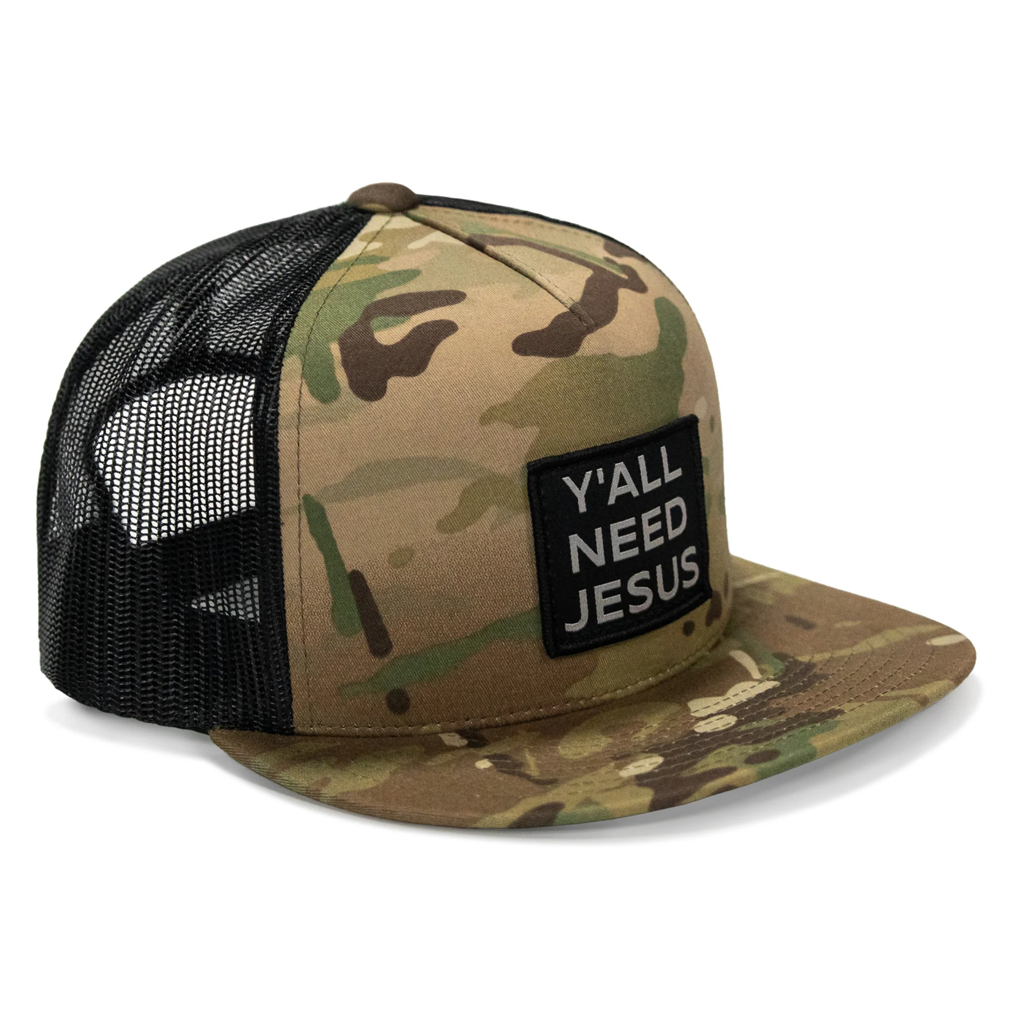 Y'all Need Jesus Patch Flatbill Hat - Image 18