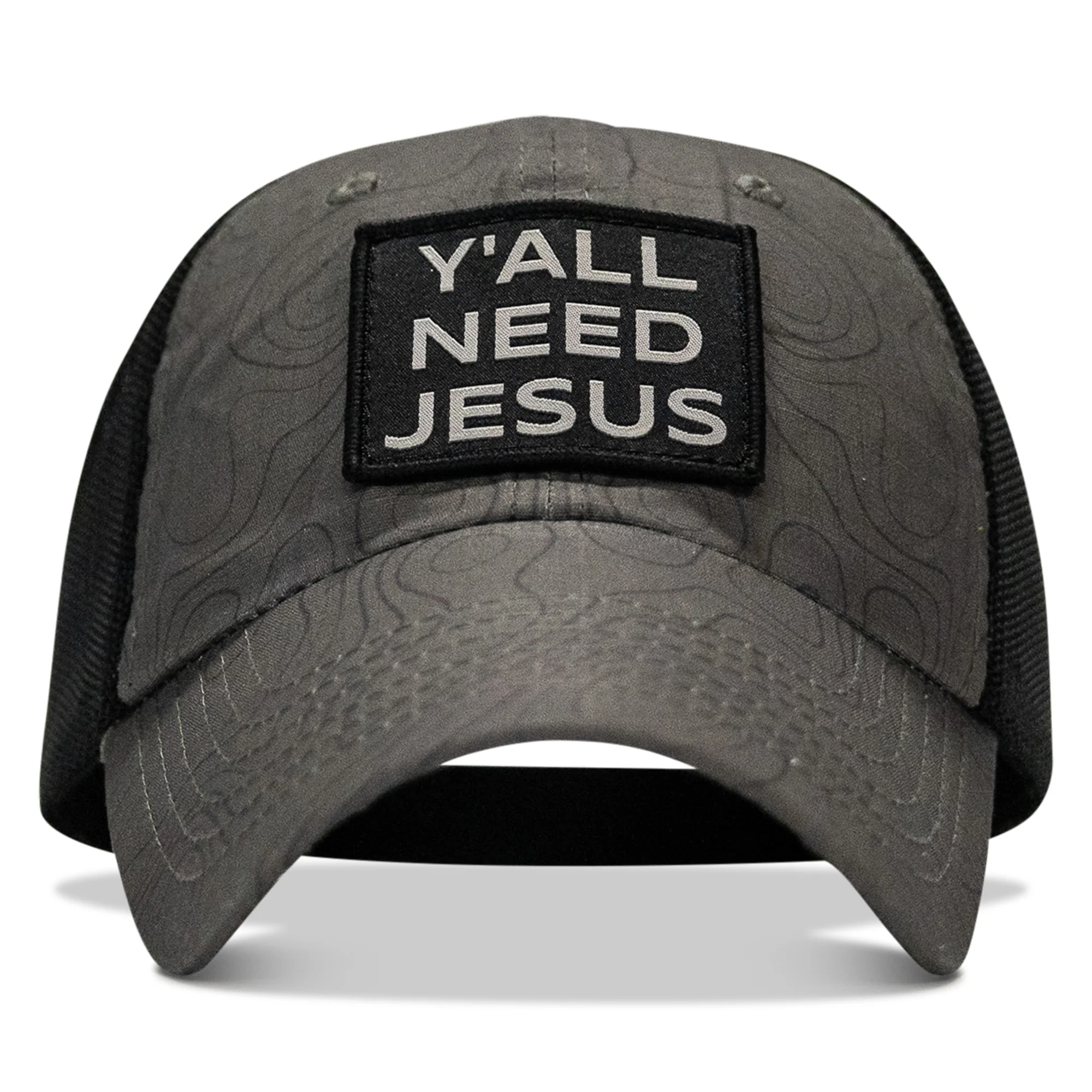 Y'all Need Jesus Patch Tactical Ripstop Mesh Snapback Hat - Image 39