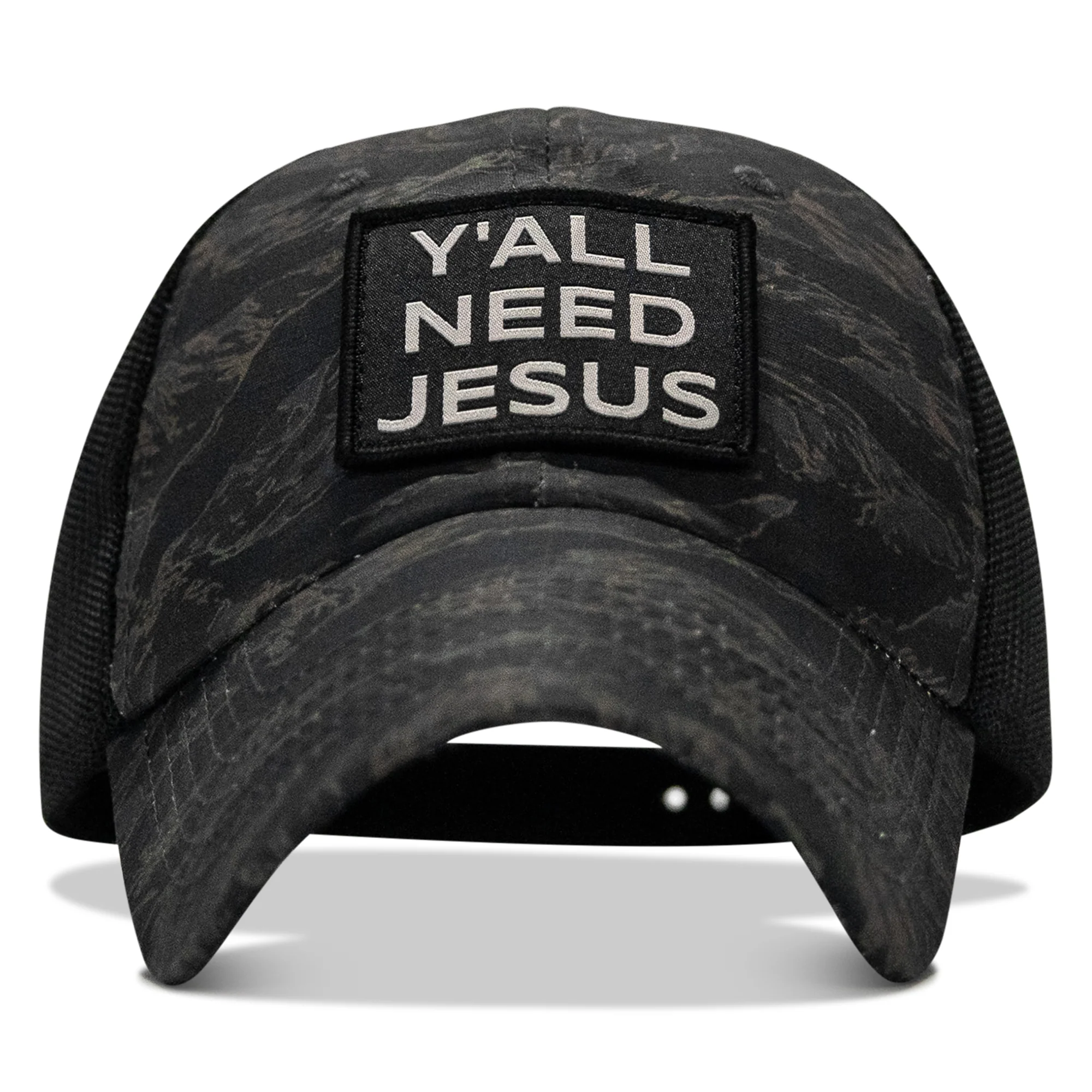 Y'all Need Jesus Patch Tactical Ripstop Mesh Snapback Hat - Image 47